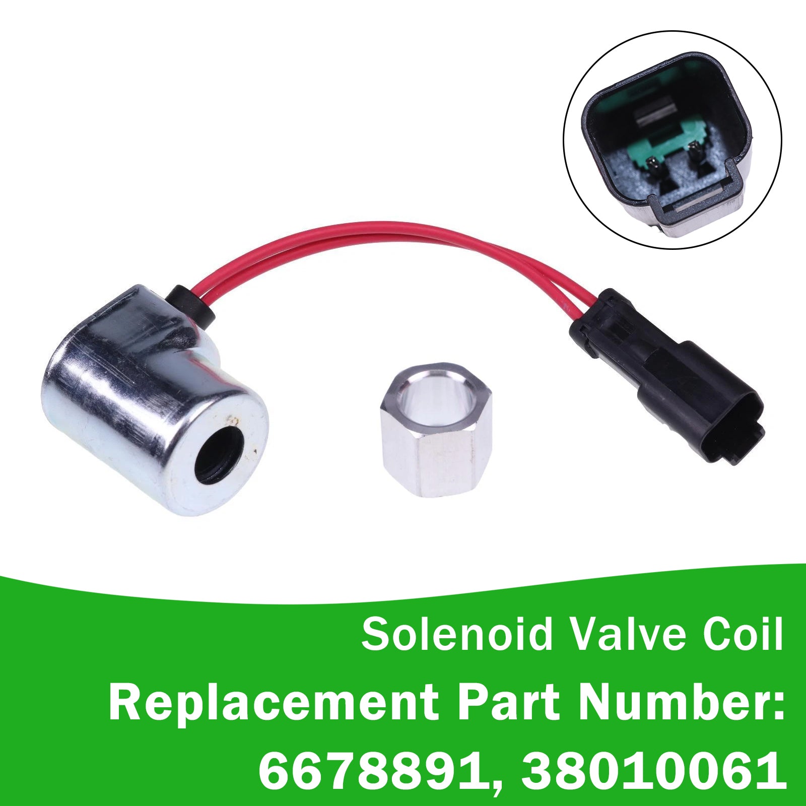 Bobine D'Électrovanne 6678891 38010061 Pour Bobcat S300 T140 T180 T190 T250 T320