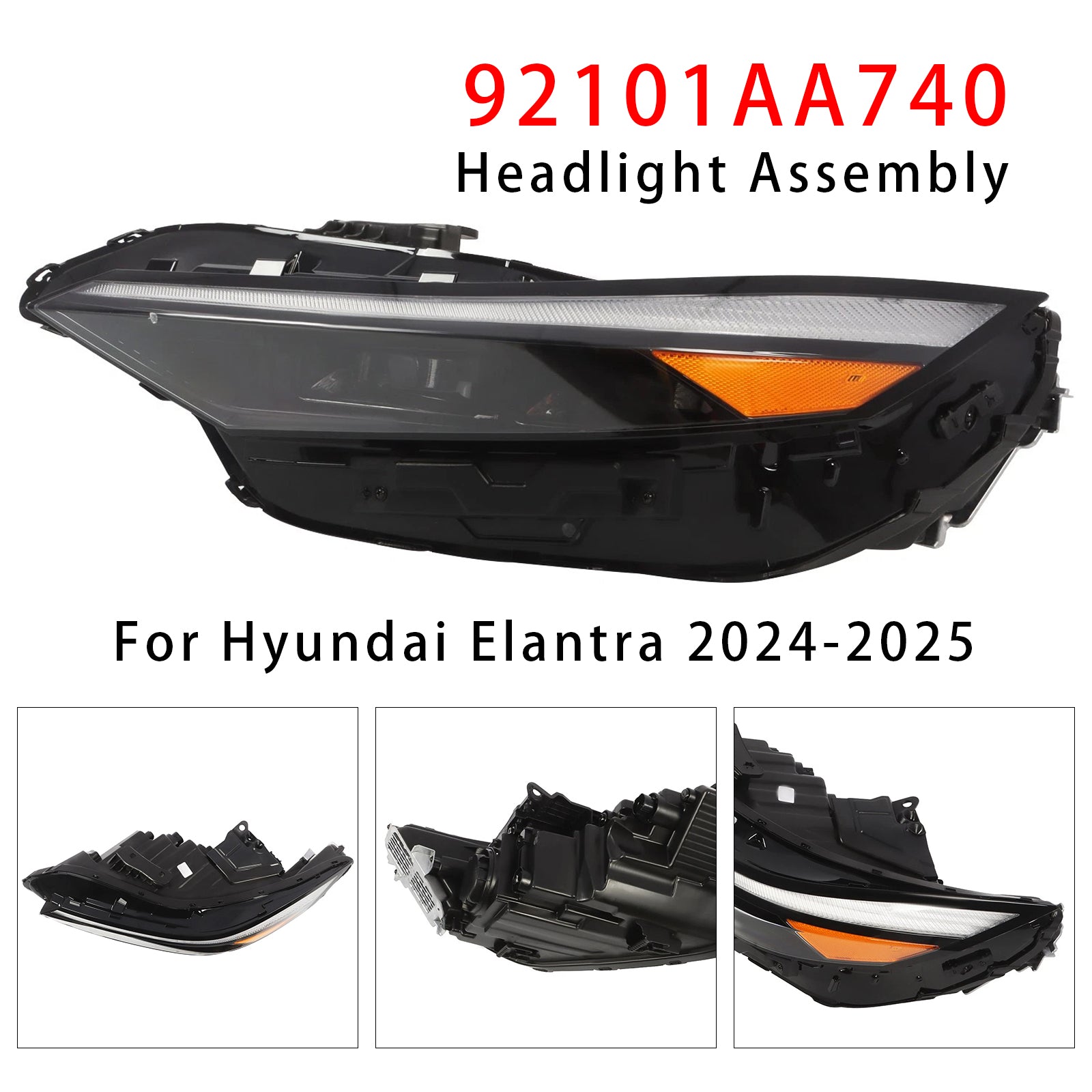 Bloc Phare LED Gauche 92101AA740 Pour Hyundai Elantra 2024-2025