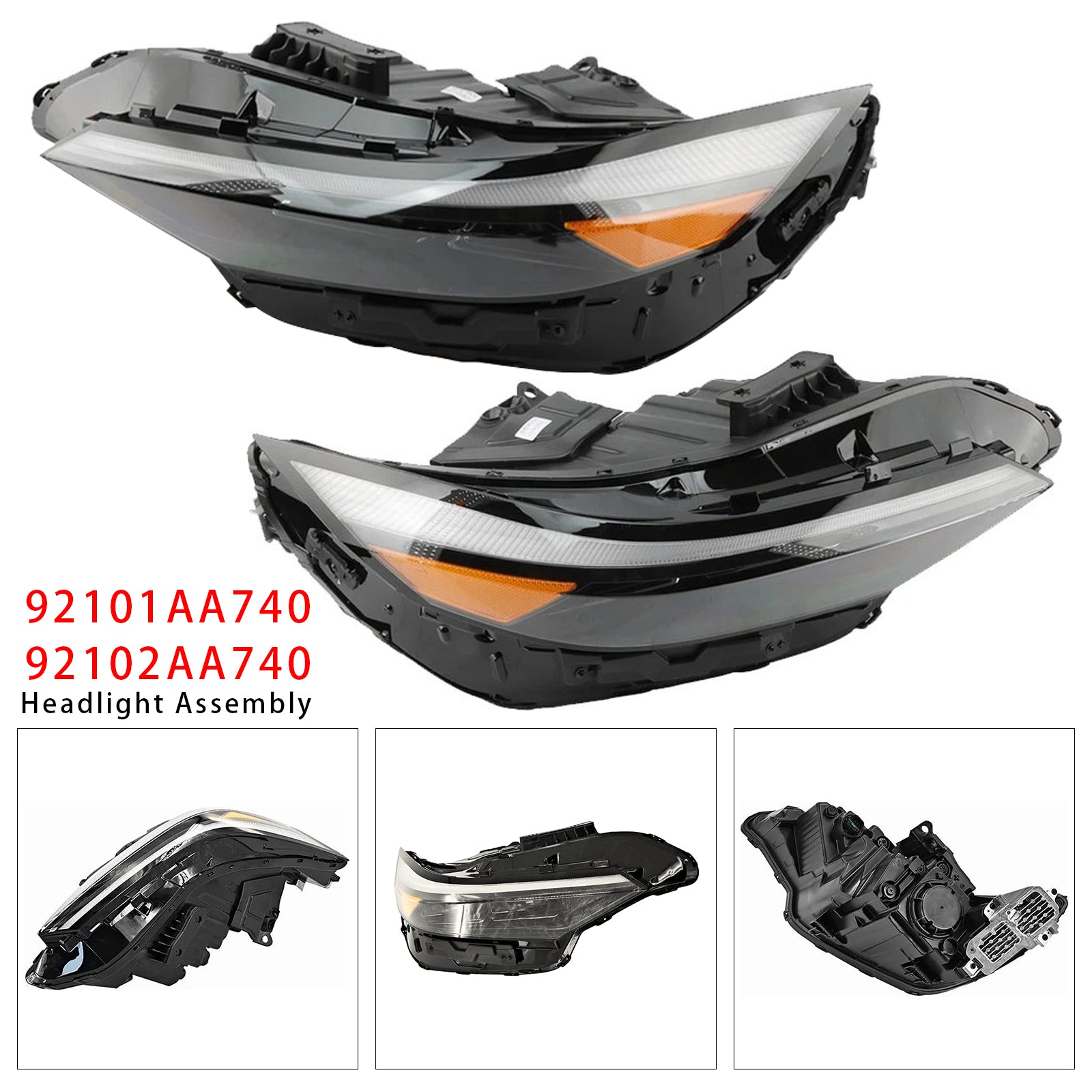 Bloc Phare LED Gauche+Droit 92101AA740 Pour Hyundai Elantra 2024-2025