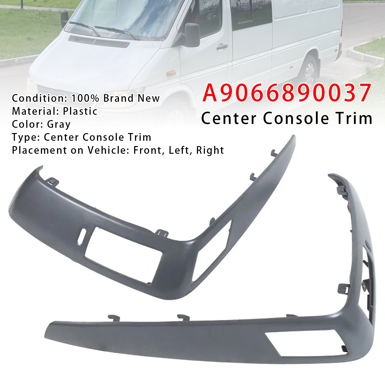 Calandre d'Aération de Capot Grise Pour Mercedes-Benz Sprinter W906 2006-2016