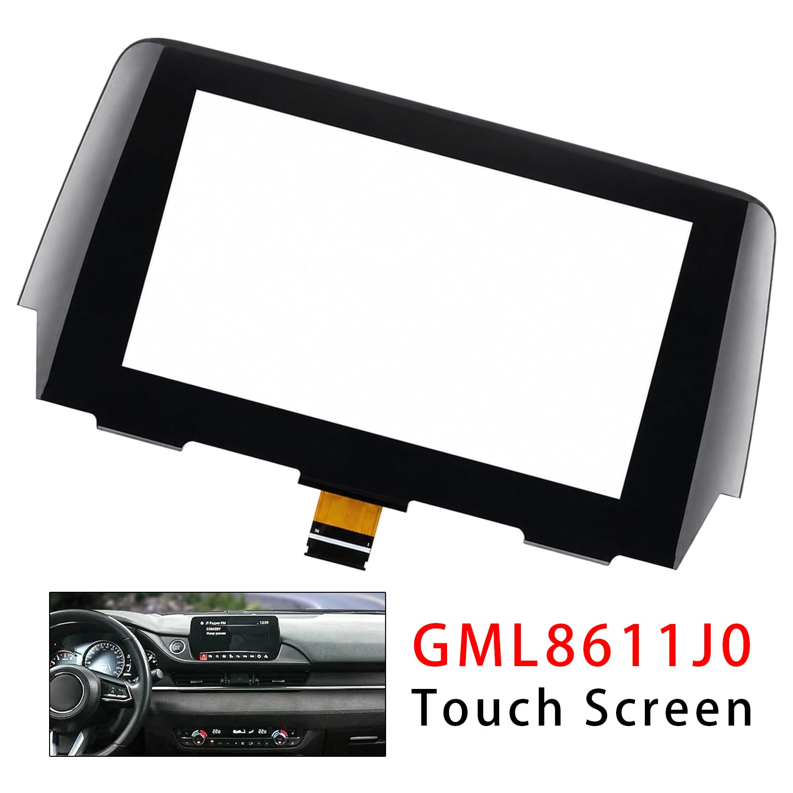 Digitiseur d'Écran Tactile de  7" GML8611J0 Pour MAZDA 6 Radio 2015-2016 36 Pin