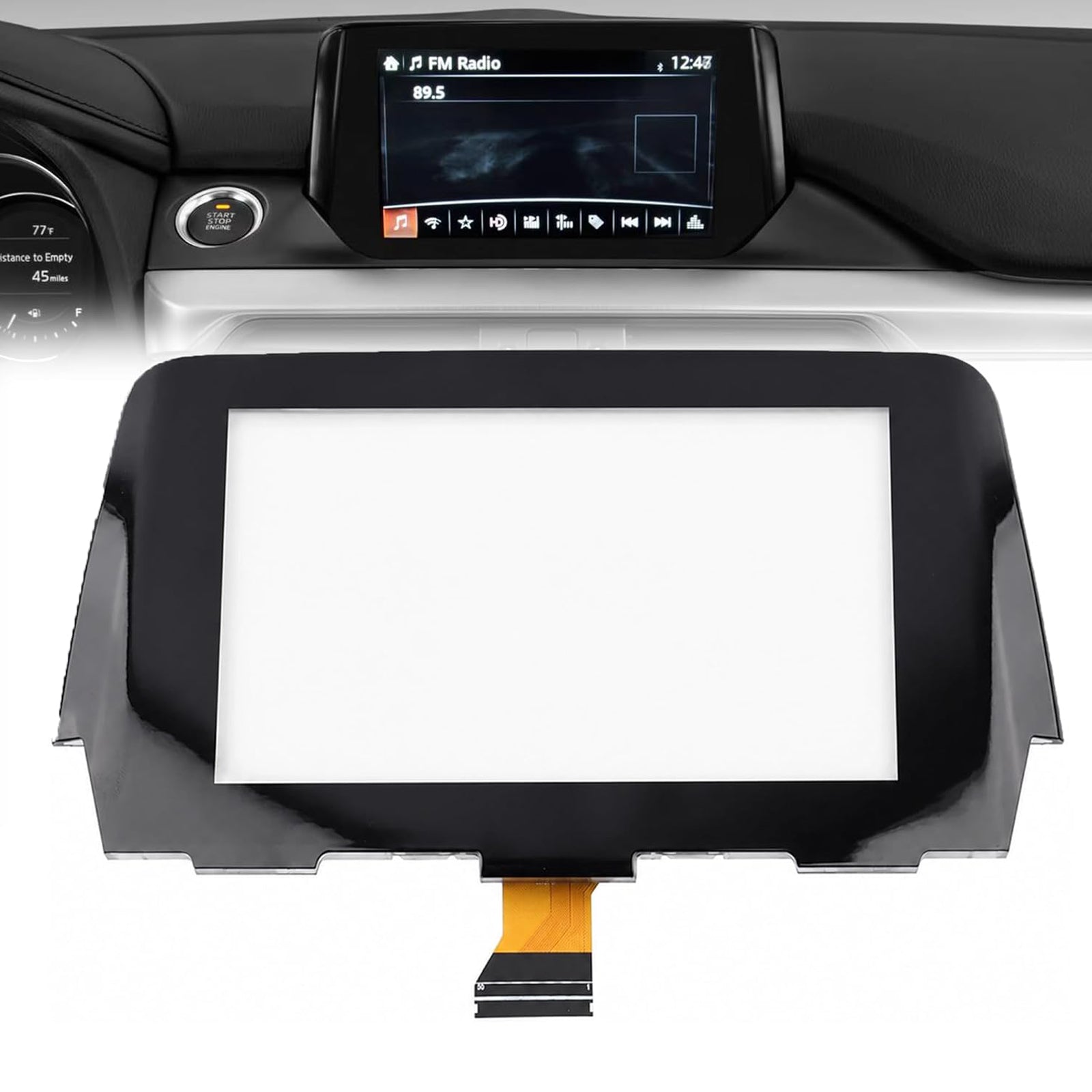 Digitiseur d'Écran Tactile 7" GRT761 1J0 Pour MAZDA 6 Radio 2017-2019 55 Pin