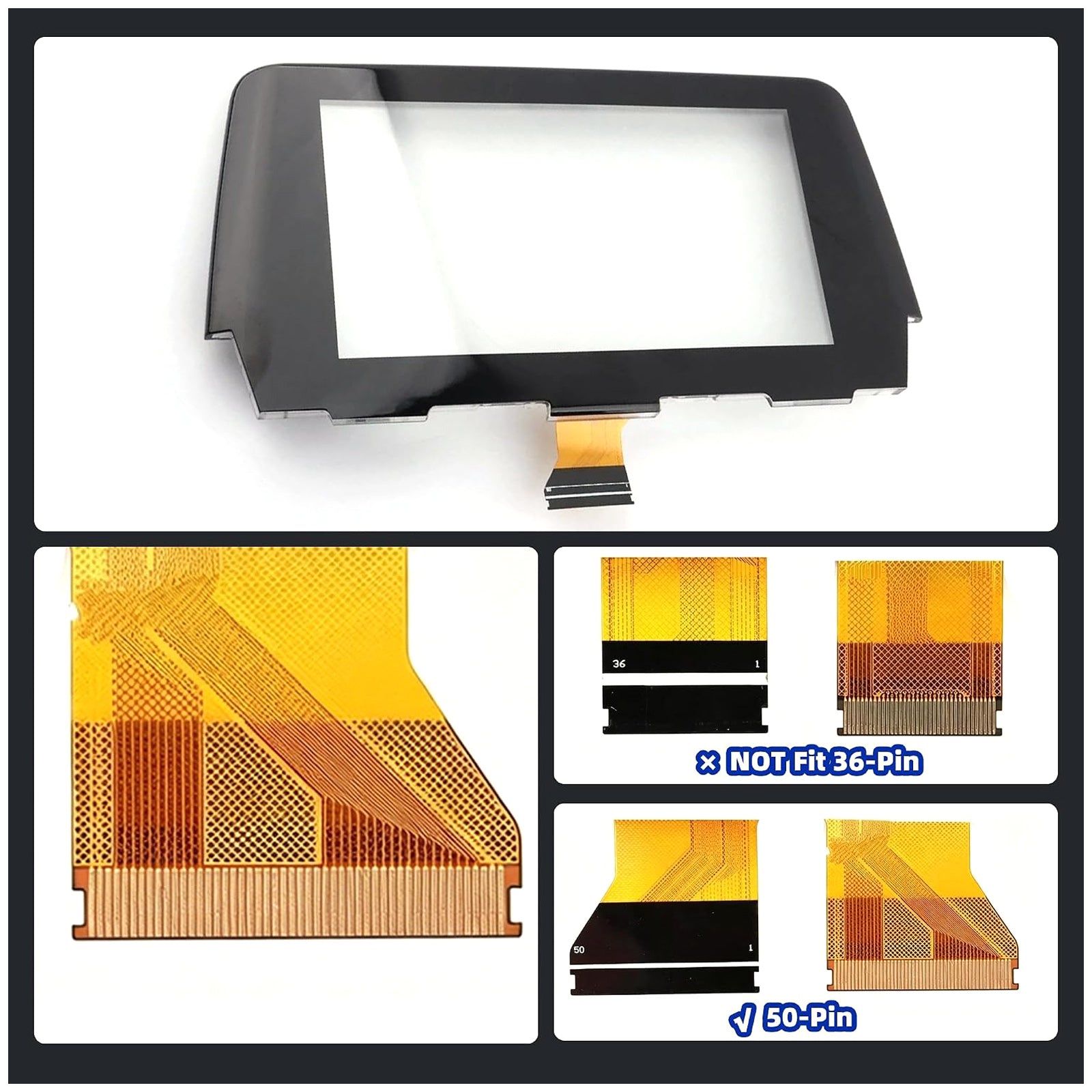 Digitiseur d'Écran Tactile 7" GRT761 1J0 Pour MAZDA 6 Radio 2017-2019 55 Pin