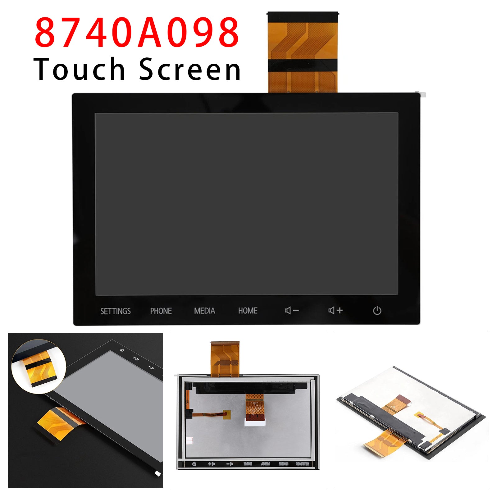 Radio Écran Tactile à Affichage LCD 8" 8740A098 Pour Mitsubishi Outlander 20-22