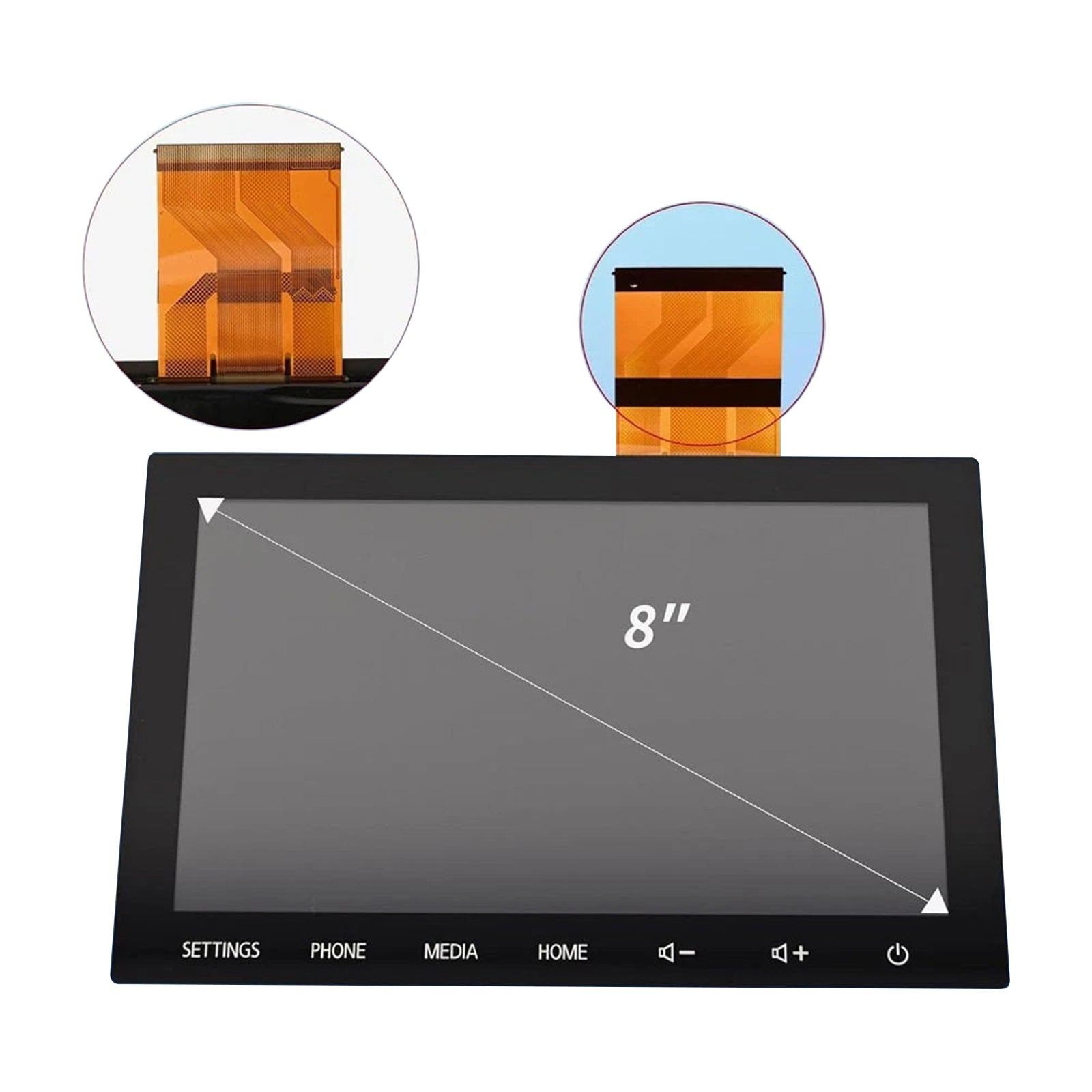 Radio Écran Tactile à Affichage LCD 8" 8740A098 Pour Mitsubishi Outlander 20-22