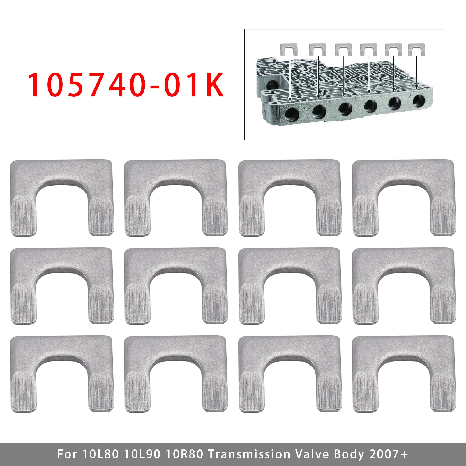 12PCS Clip de Retenue d'Électrovanne 105740-01K Pour 10L80 10L90 10R80