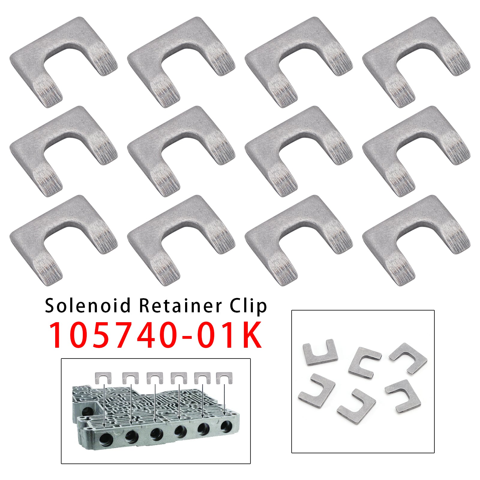 12PCS Clip de Retenue d'Électrovanne 105740-01K Pour 10L80 10L90 10R80
