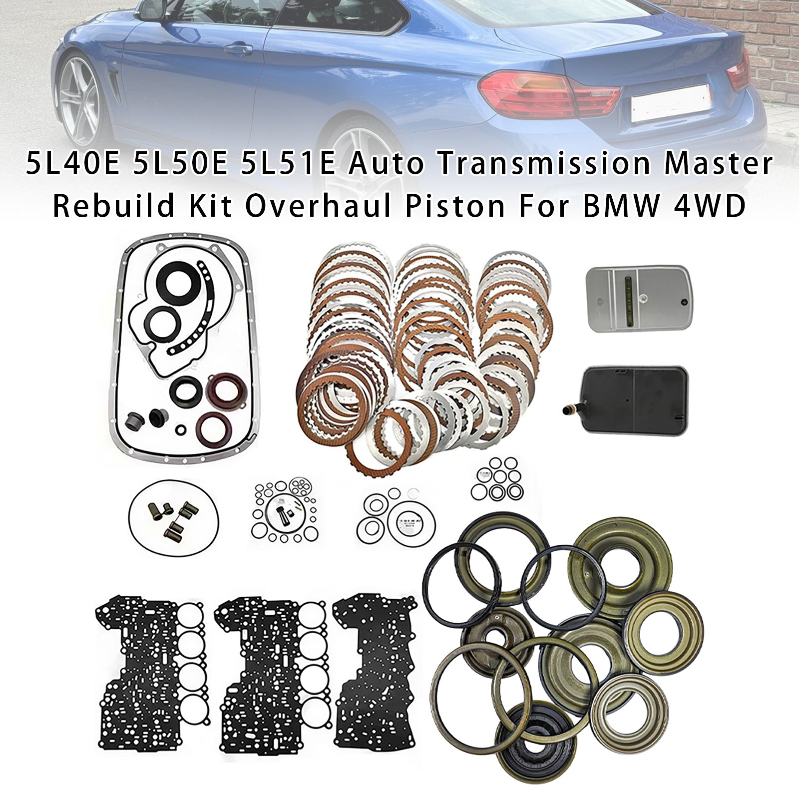 Kit di ricostruzione trasmissione principale pistone automatico 5L40E 5L50E per BMW 4WD