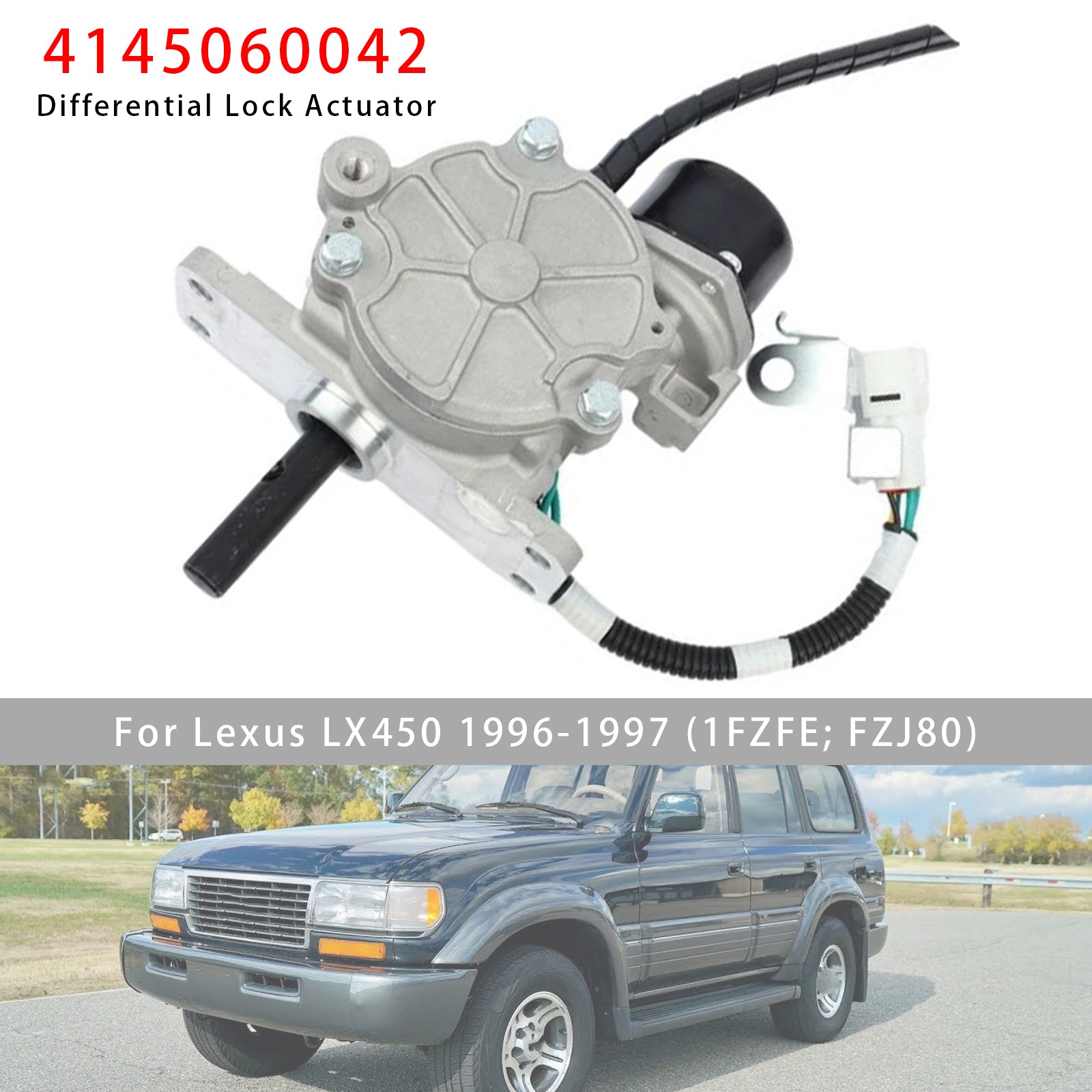 Actionneur de Verrouillage de Différentiel Arrière Pour Toyota Land Cruiser
