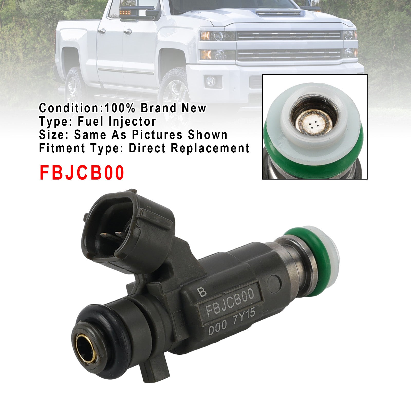 1X Injecteur Carburant Pour Chevrolet Pour GM Luz DMAX 7Y15 3.5L V6 FBJCB00