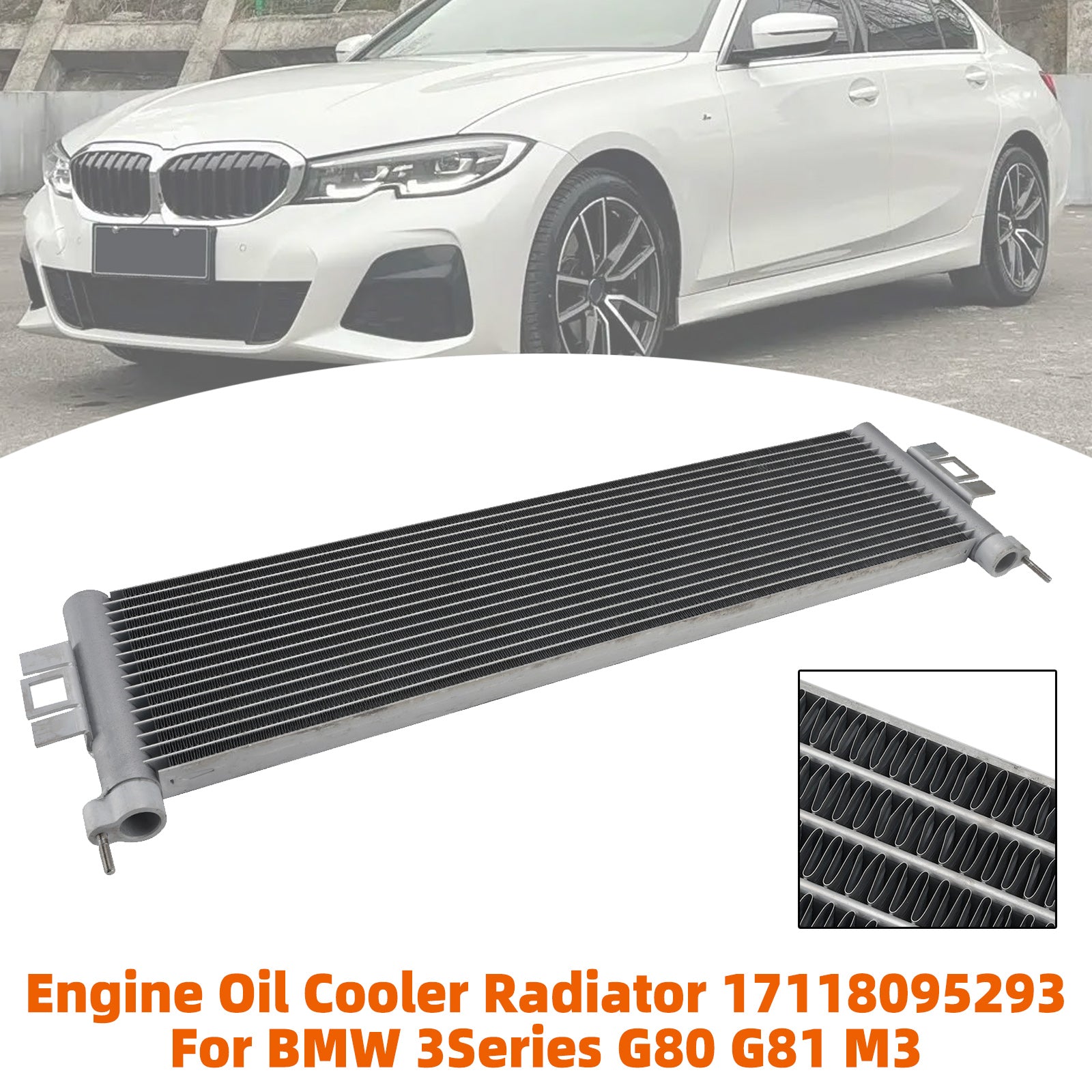 Refroidisseur d'Huile Moteur Radiateur 17118095293 Pour BMW Série 3 G80 G81 M3