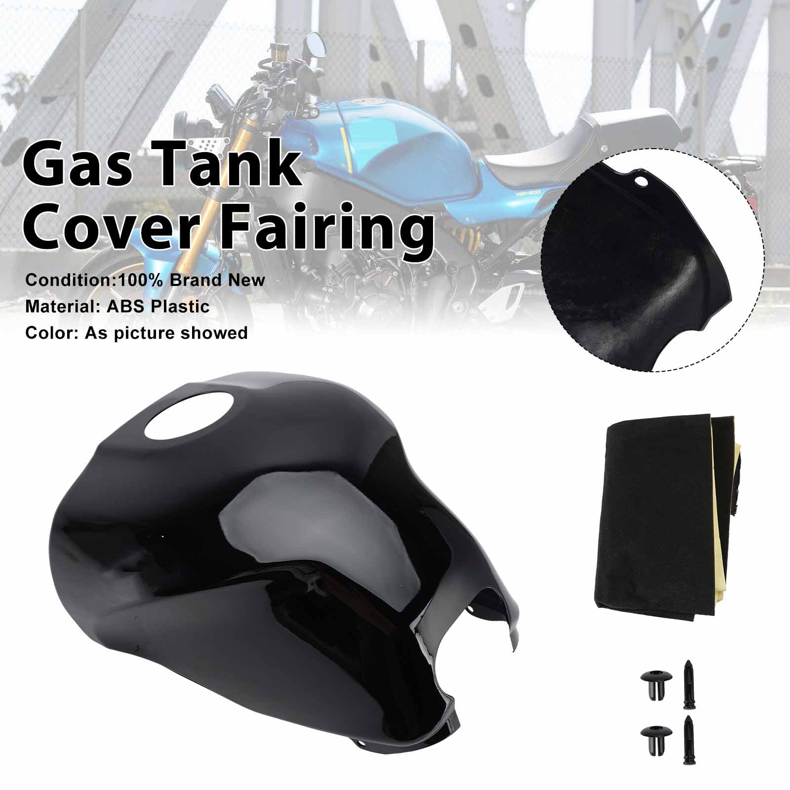 Protection de carénage arrière de réservoir pour Yamaha XSR900 2022-2025 Black