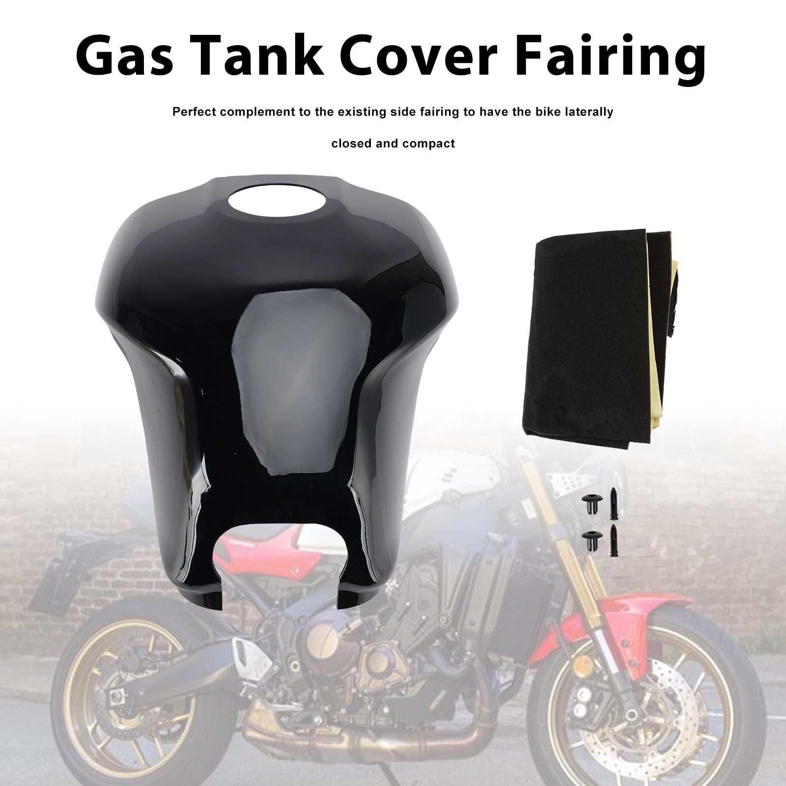 Protection de carénage arrière de réservoir pour Yamaha XSR900 2022-2025 Black