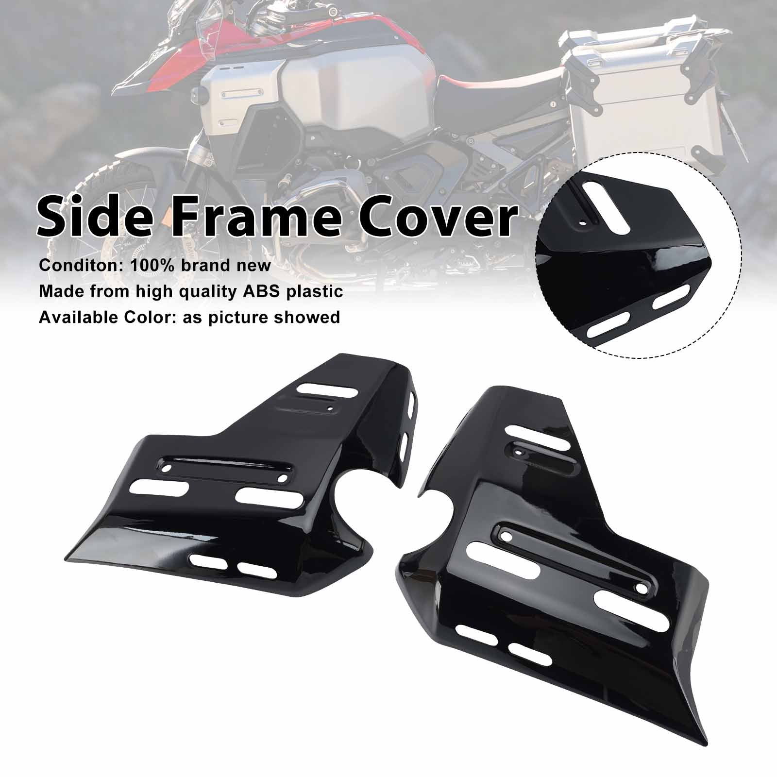 Cache de carénage latéral de cadre pour BMW R1300GS ADV 2025-2026 Black
