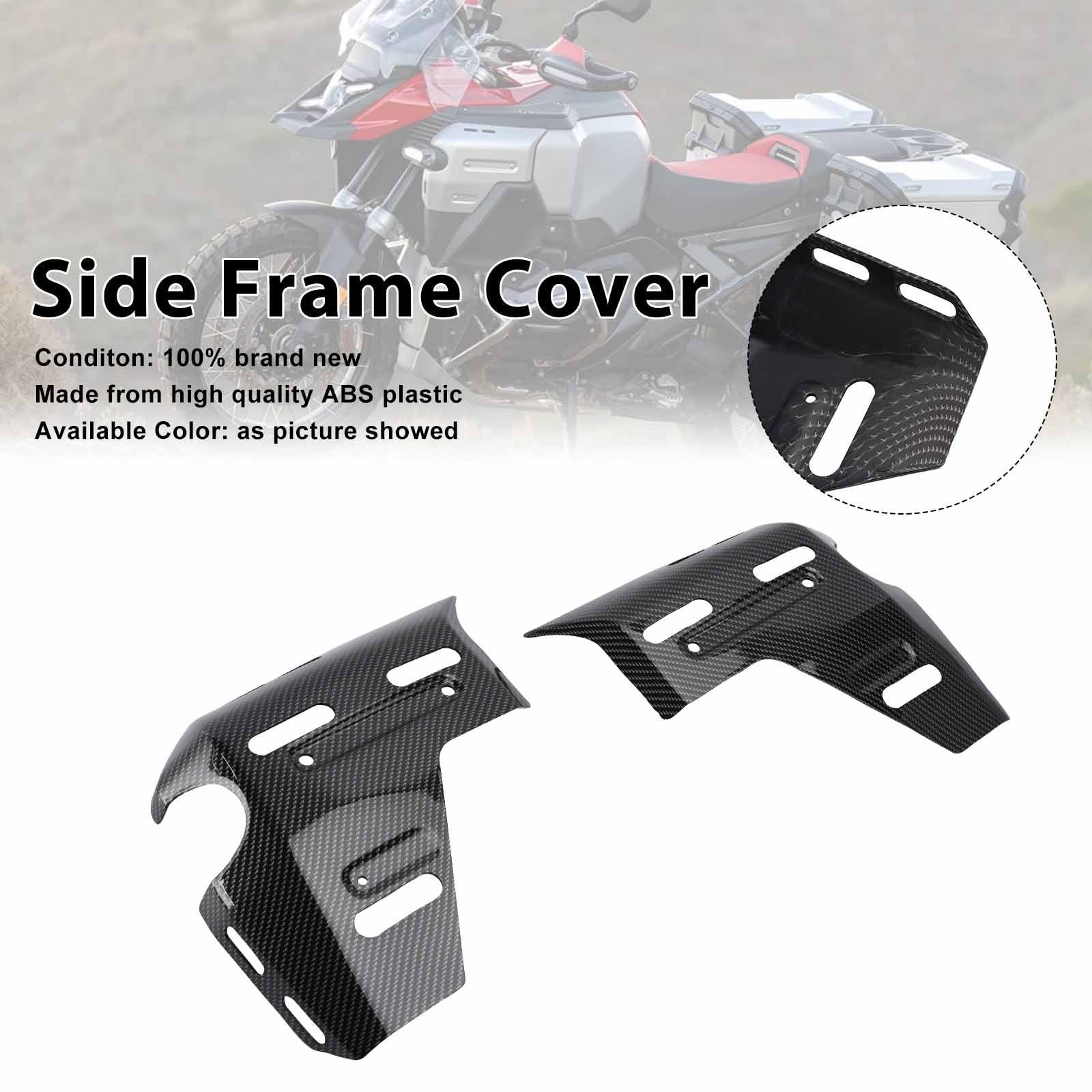 Cache de carénage latéral de cadre pour BMW R1300GS ADV 2025-2026 Carbon