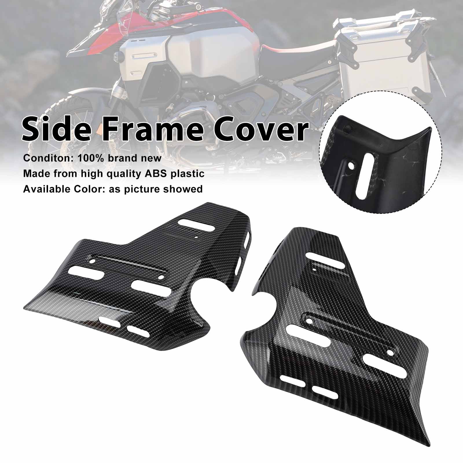 Cache de carénage latéral de cadre pour BMW R1300GS ADV 2025-2026 Carbon