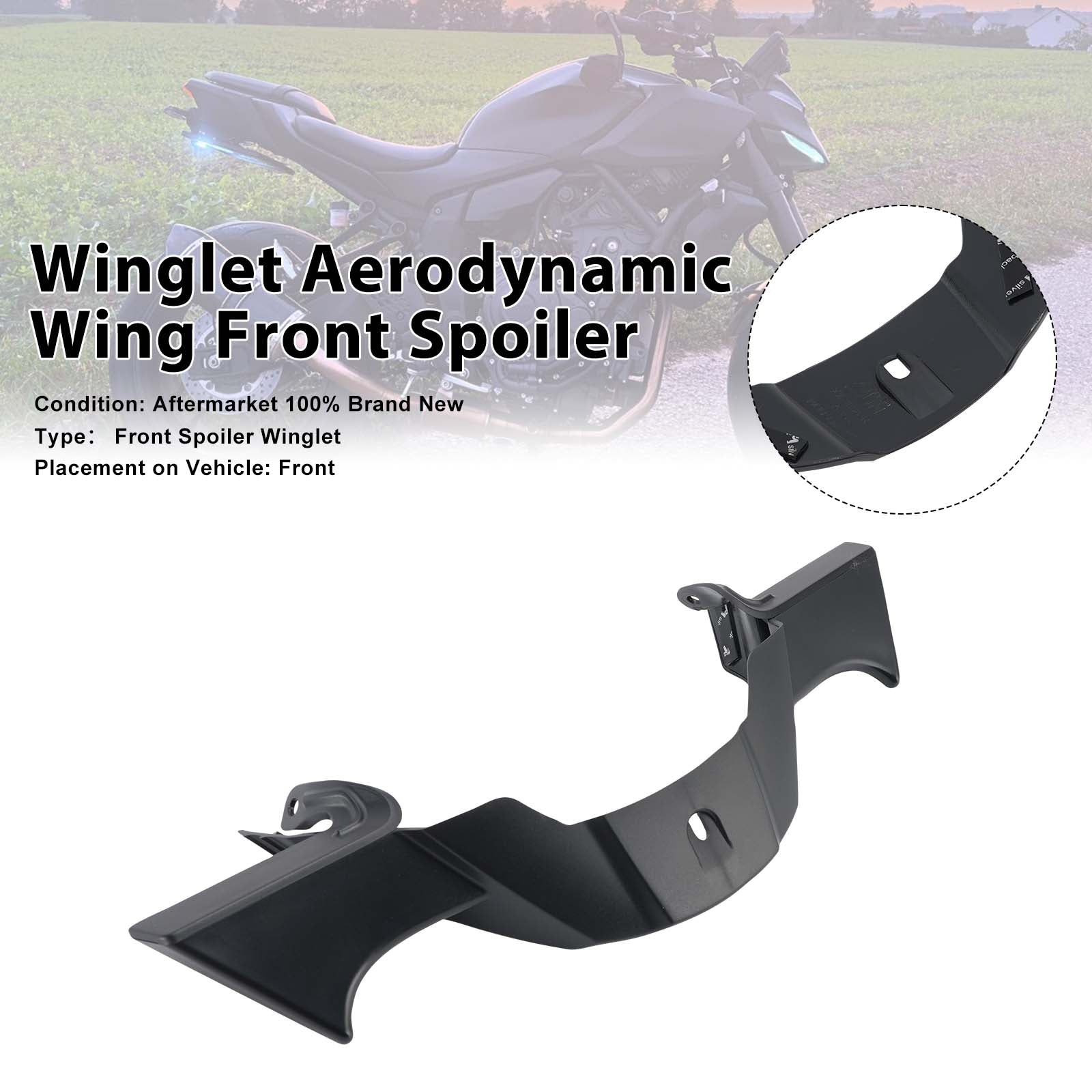 Aileron aérodynamique avant (winglet) pour Yamaha MT-07 2025-2026 Black