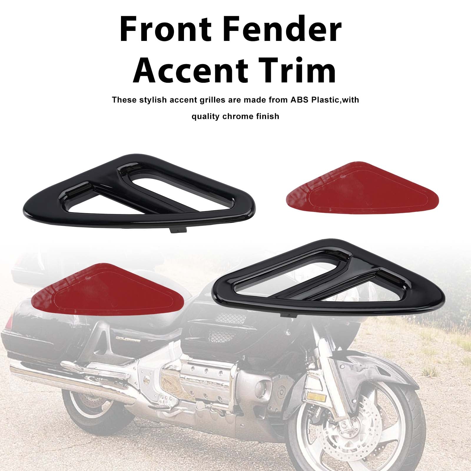 Enjoliveur de garde-boue avant pour Honda GL1800 Goldwing 1800 2001-2017 Black