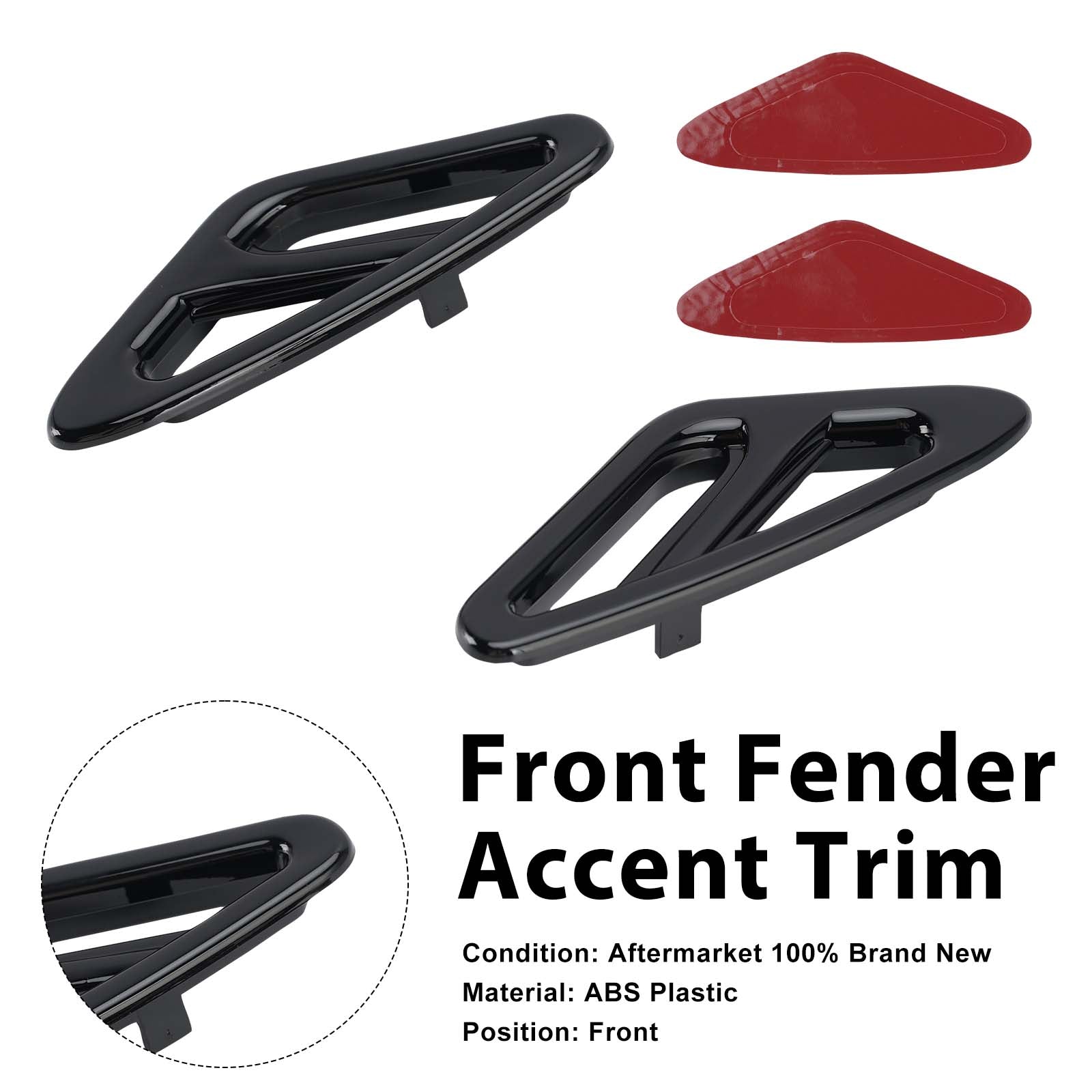 Enjoliveur de garde-boue avant pour Honda GL1800 Goldwing 1800 2001-2017 Black