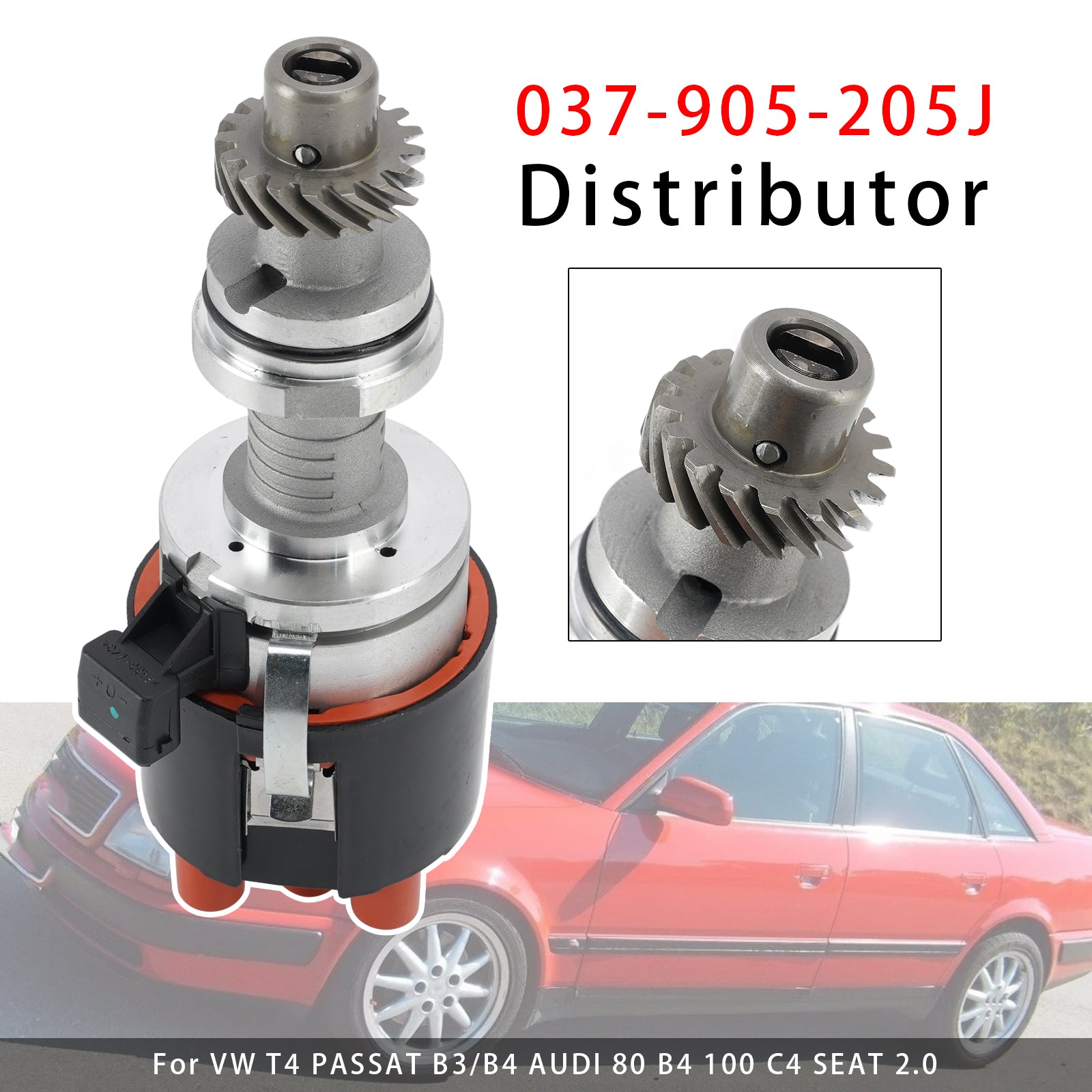 Distributeur d'allumage 037-905-205J Pour VW T4 PASSAT AUDI 80 100 C4 SEAT