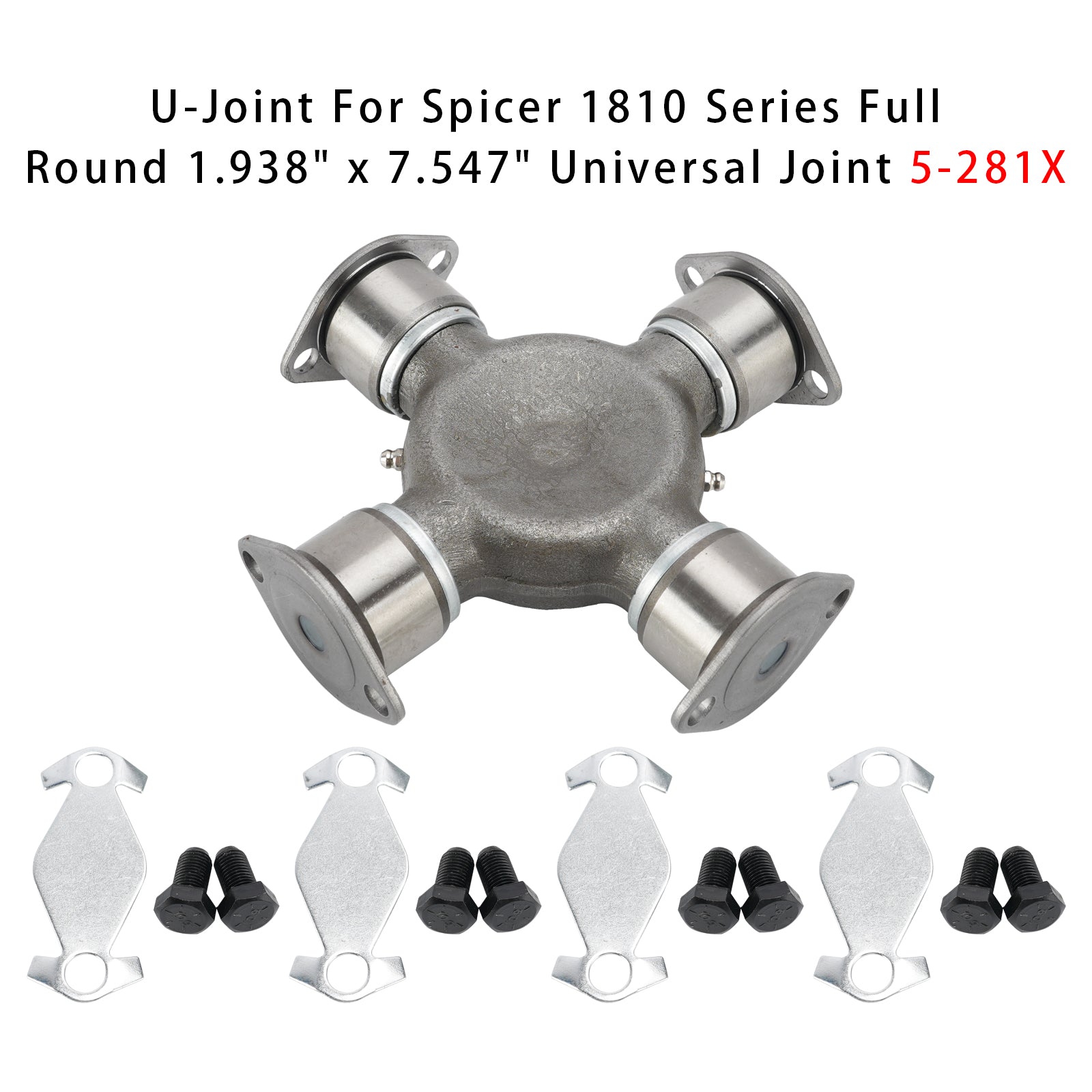 U-Joint Pour Série Spicer 1810 Rond 1.938" x 7.547" Joint de Cardan 5-281X