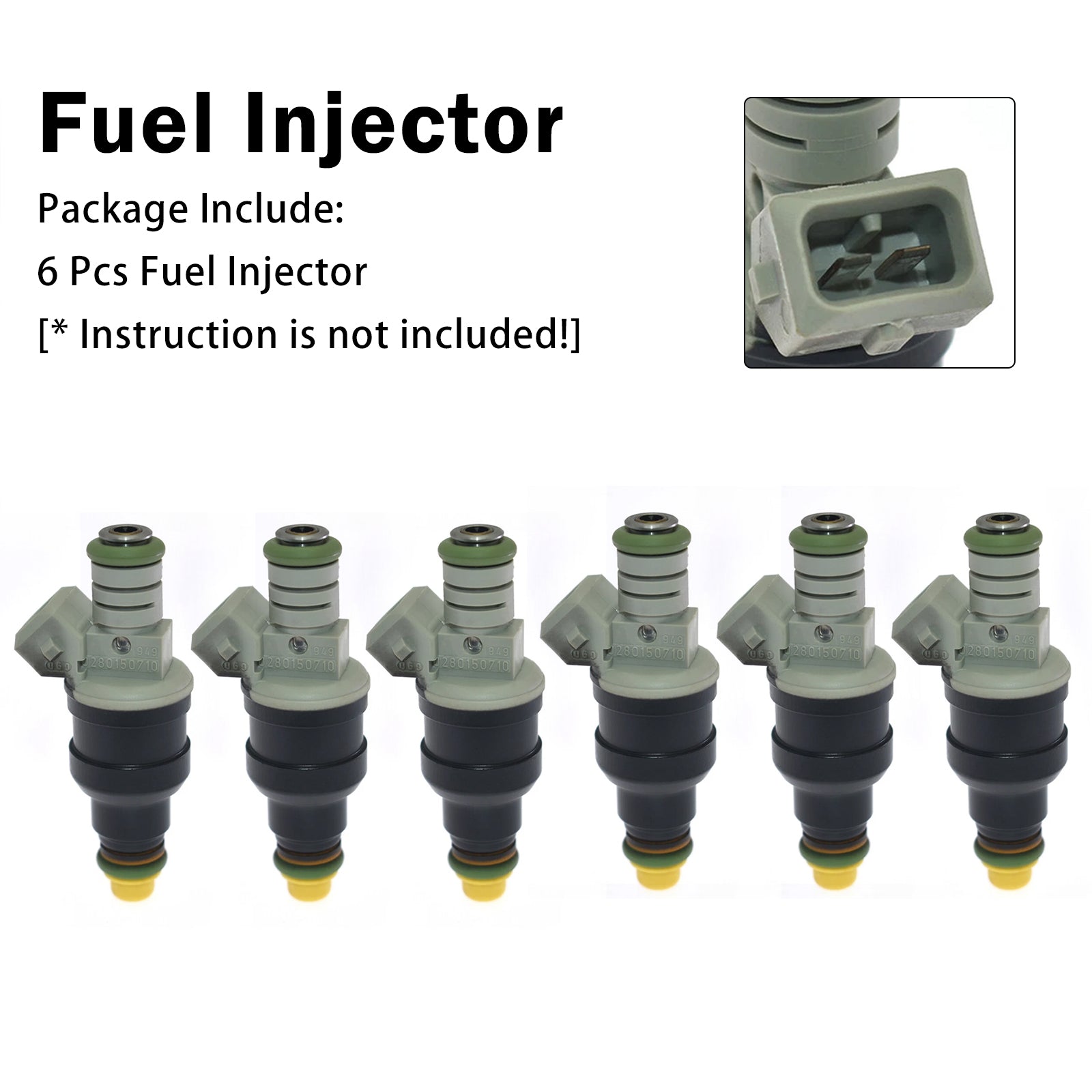 6X Injecteur Carburant Pour Pourd E-150 E-250 E-350 4.9L 1987-1996 0280150710