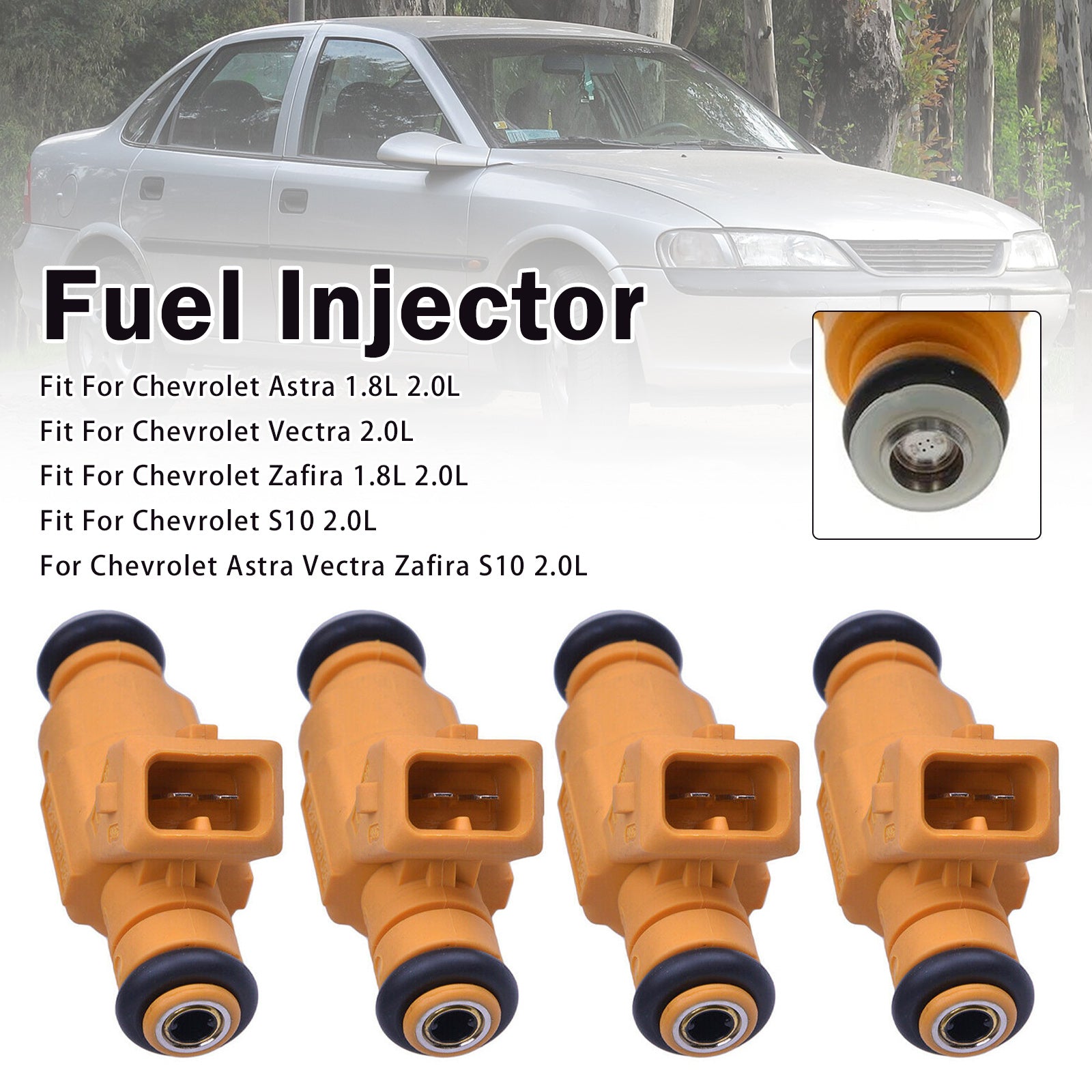 4X Injecteur Carburant Pour Chevrolet Astra Vectra Zafira S10 2.0L 0280156086