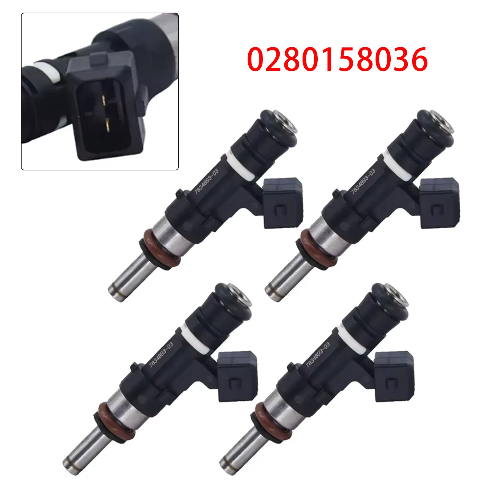 4X Injecteur Carburant Pour BMW M5 E60 E61 M6 E63 E64 5.0L 2004-2010 0280158036