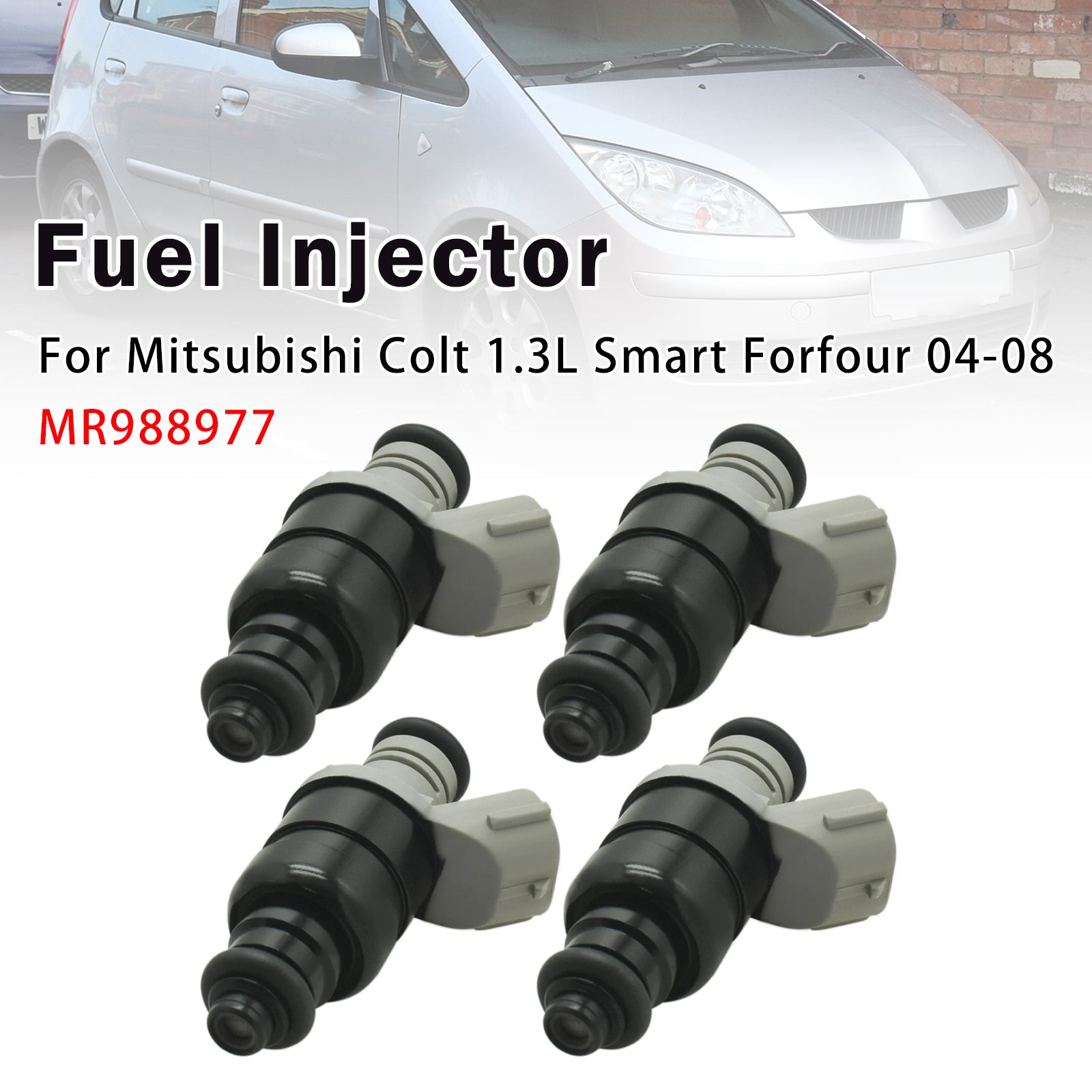 4X Injecteur Carburant Pour Mitsubishi Colt 1.3L Smart Pourfour 04-08 MR988977