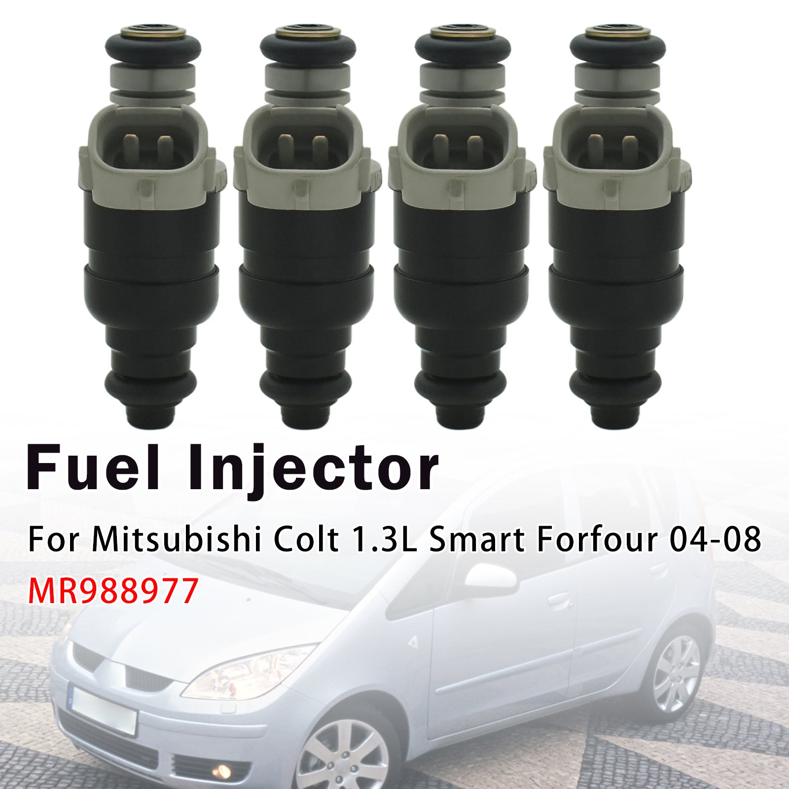 4X Injecteur Carburant Pour Mitsubishi Colt 1.3L Smart Pourfour 04-08 MR988977