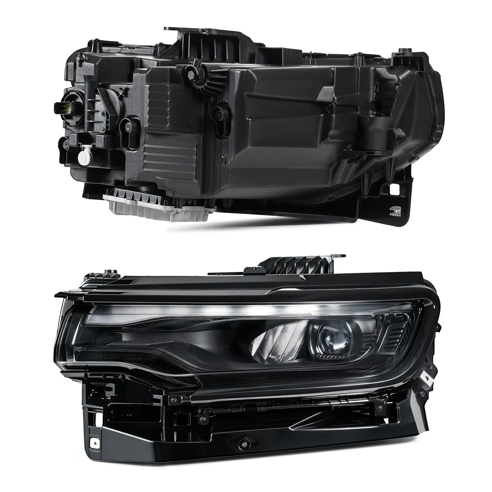 Phare Projecteur LED Complet Gauche+Droit Pour Jeep Wagoneer 2022-2025 Noir
