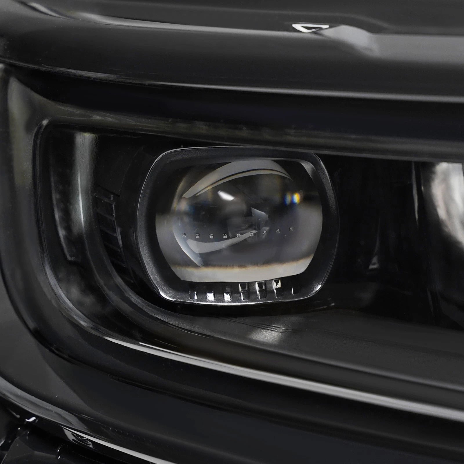Phare Projecteur LED Complet Gauche+Droit Pour Jeep Wagoneer 2022-2025 Noir
