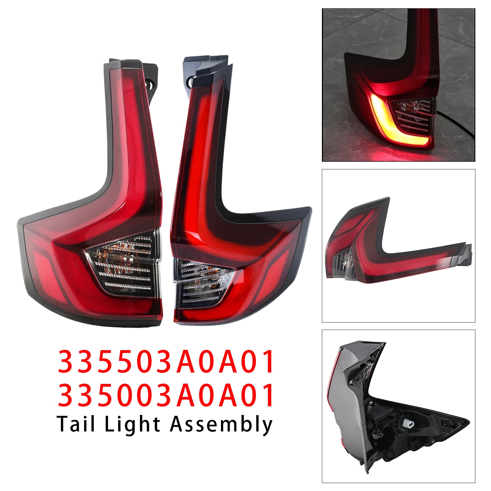 Feu Arrière LED Externe Gauche+Droit 335503A0A01 Pour Honda CR-V 2023-2024