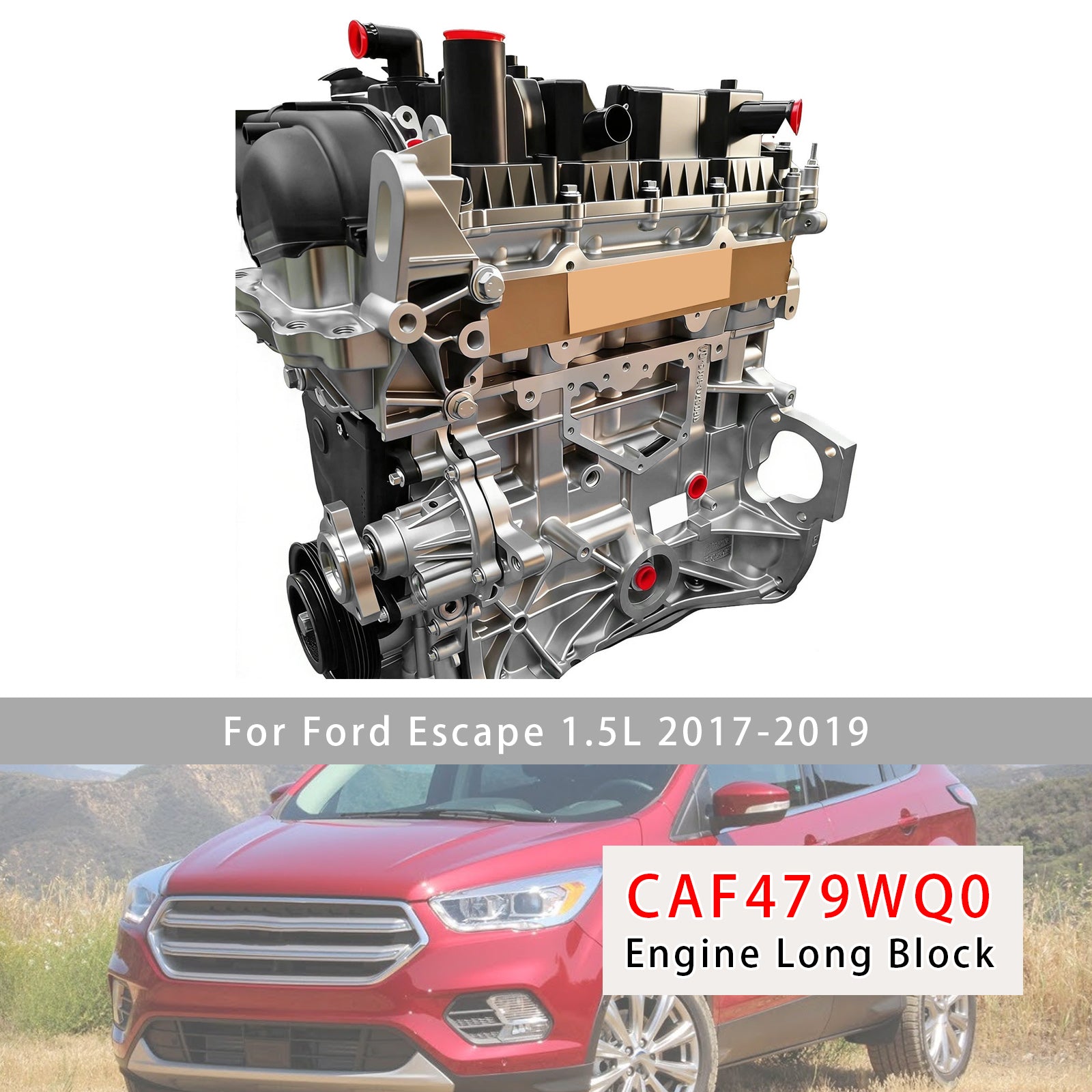 Moteur Neuf CAF479WQ0 4-Cylindres Pour Ford Escape 1.5L 2017-2019