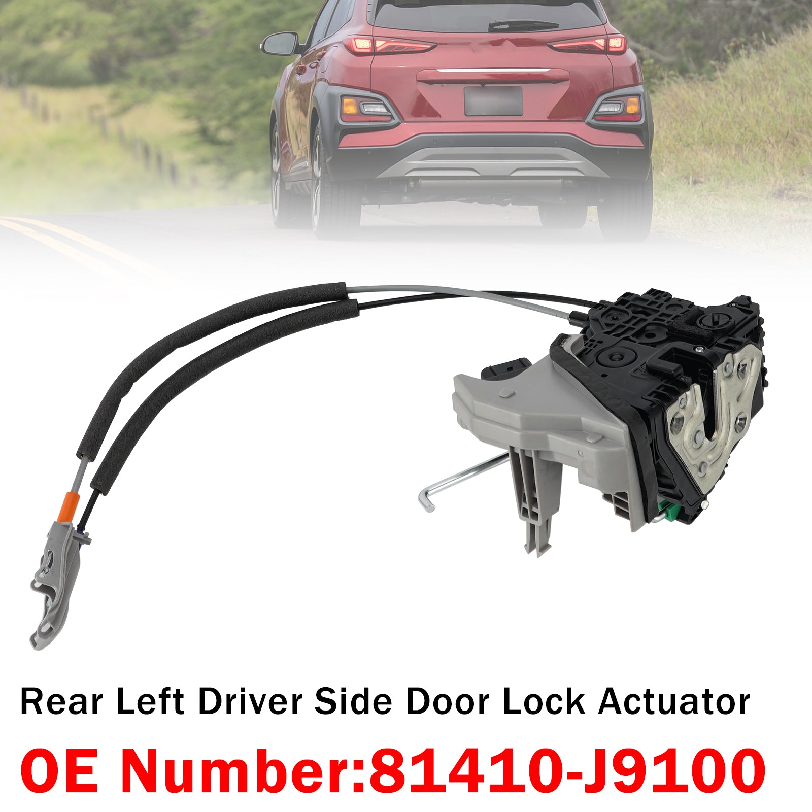 Actionneur serrure porte arrière gauche 81410-J9100 Pour Hyundai Kona 2018-2020