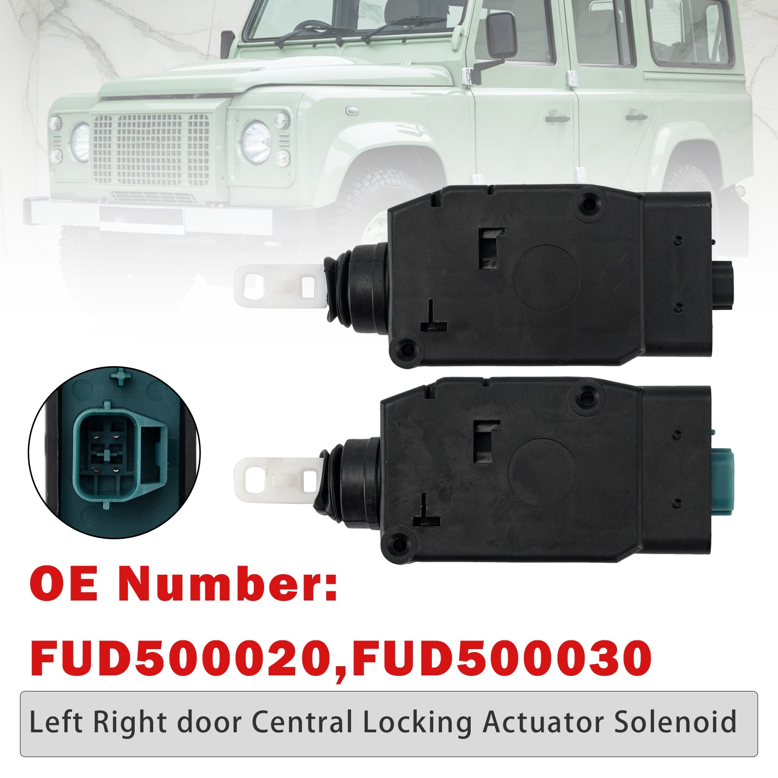 Paire Actionneur Solénoïde Verrouillage Central Pour Land Rover Defender 02-16