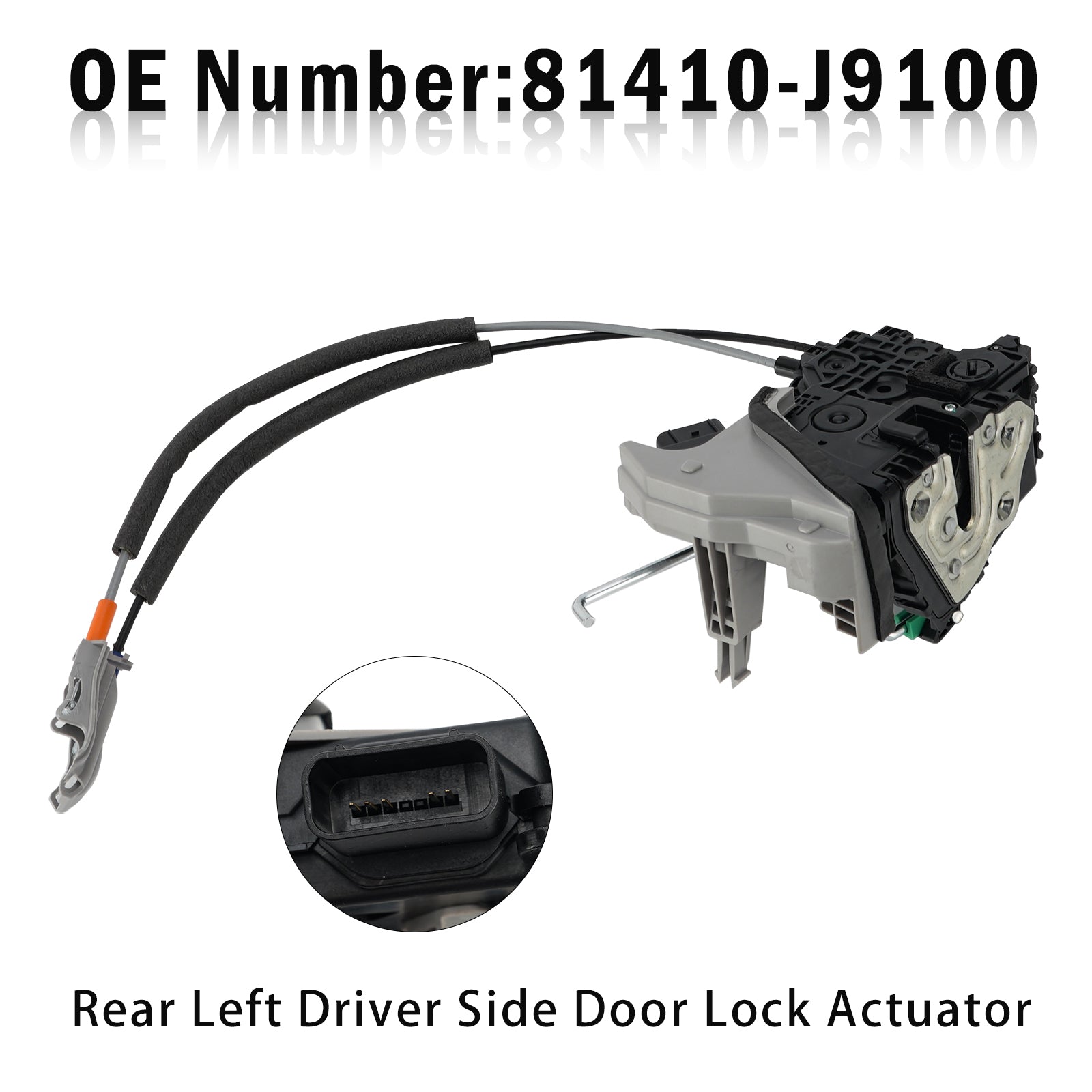 Actionneur serrure porte arrière gauche 81410-J9100 Pour Hyundai Kona 2018-2020