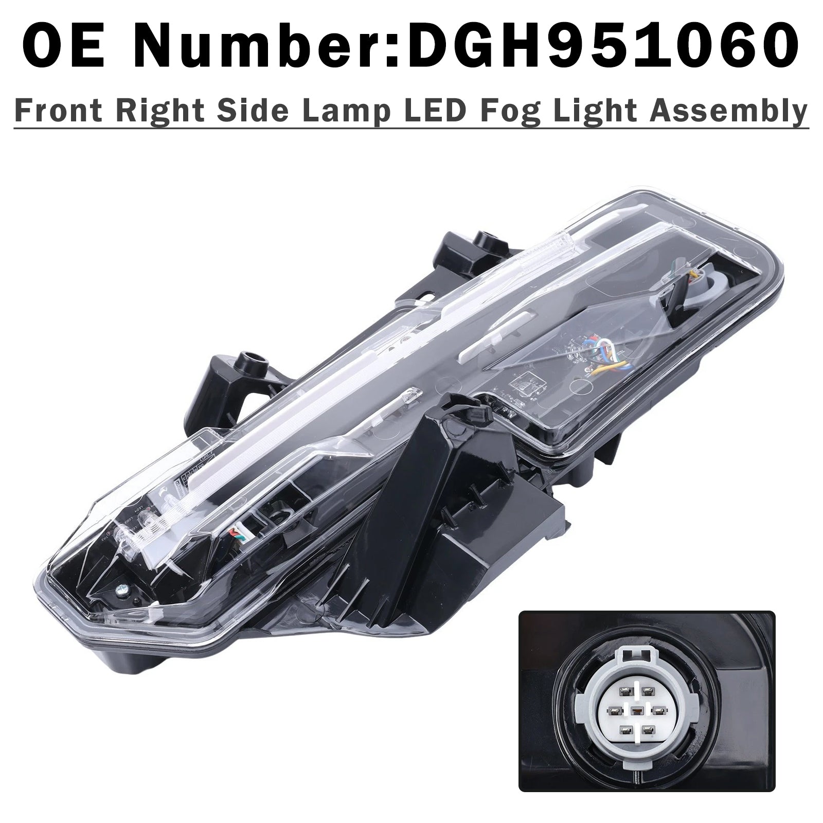 Feu antibrouillard LED avant droit DGH951060 Pour Mazda CX30 2020-2023