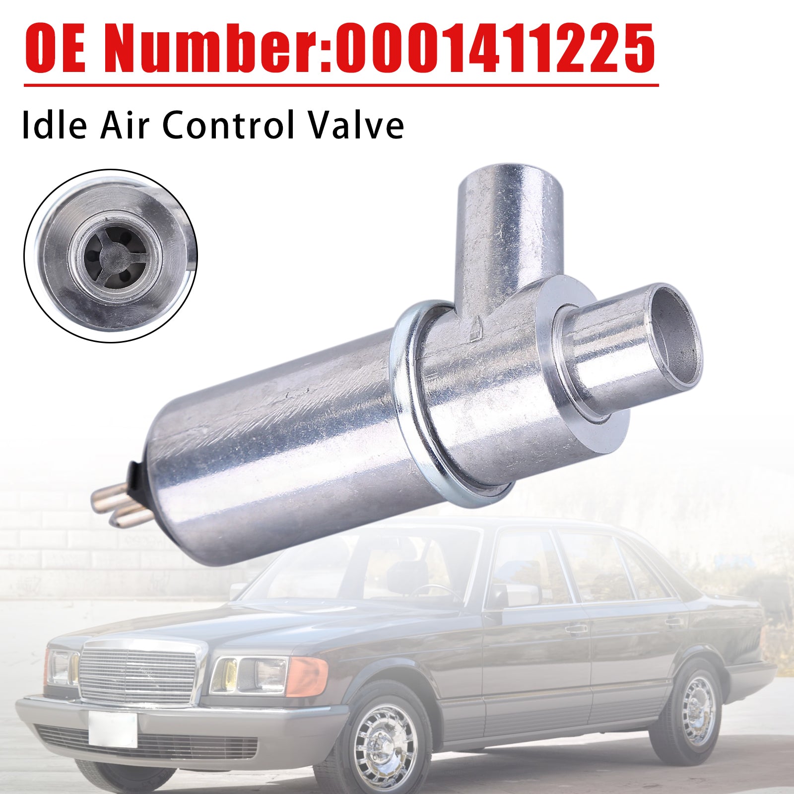 Vanne Régulateur Ralenti Air 0001411225 Pour Mercedes 380SL 380SEC 380SEL 500SEL