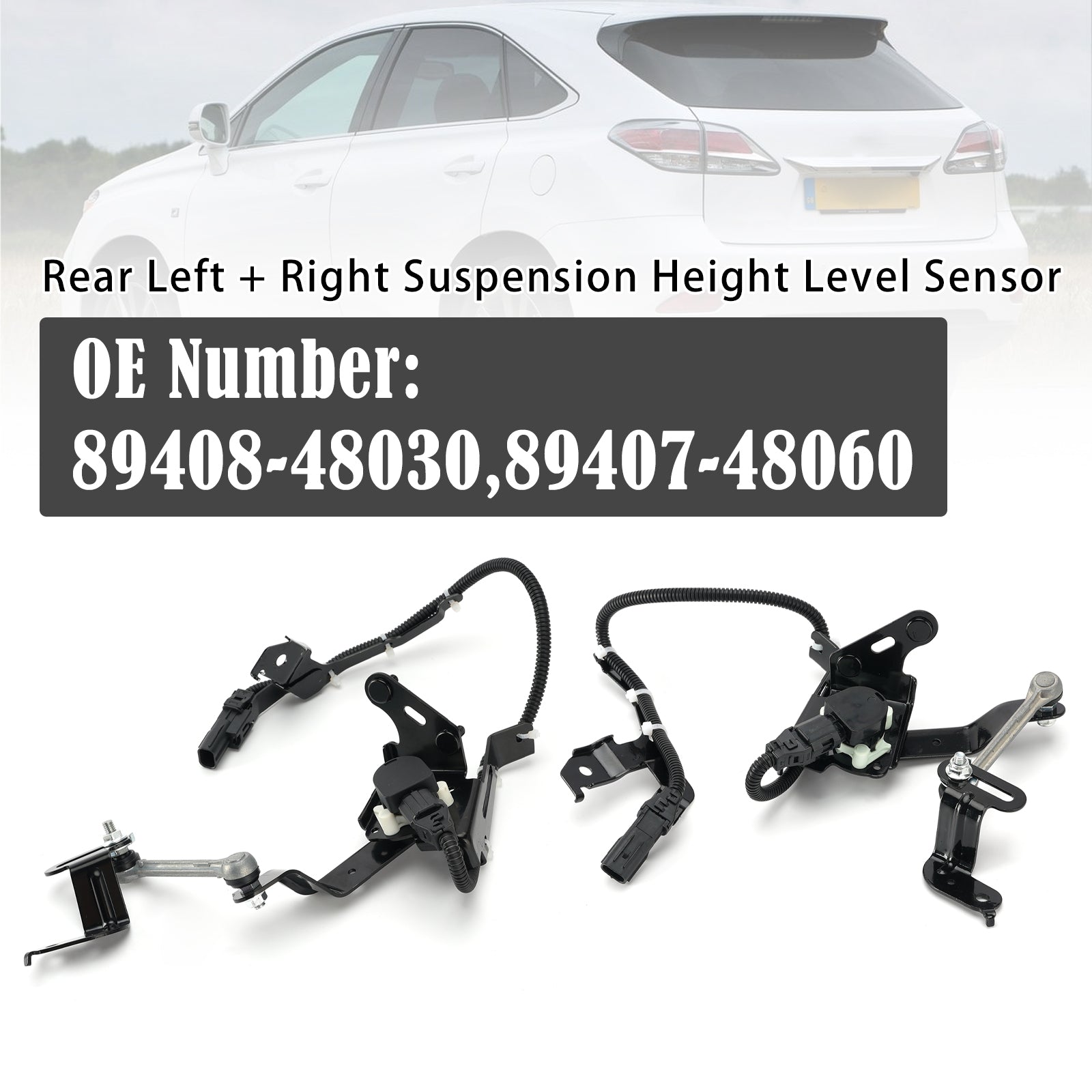 Capteur Niveau Hauteur Arrière L+R Pour Lexus GS450h RX350 2010-2013 V6 3.5L