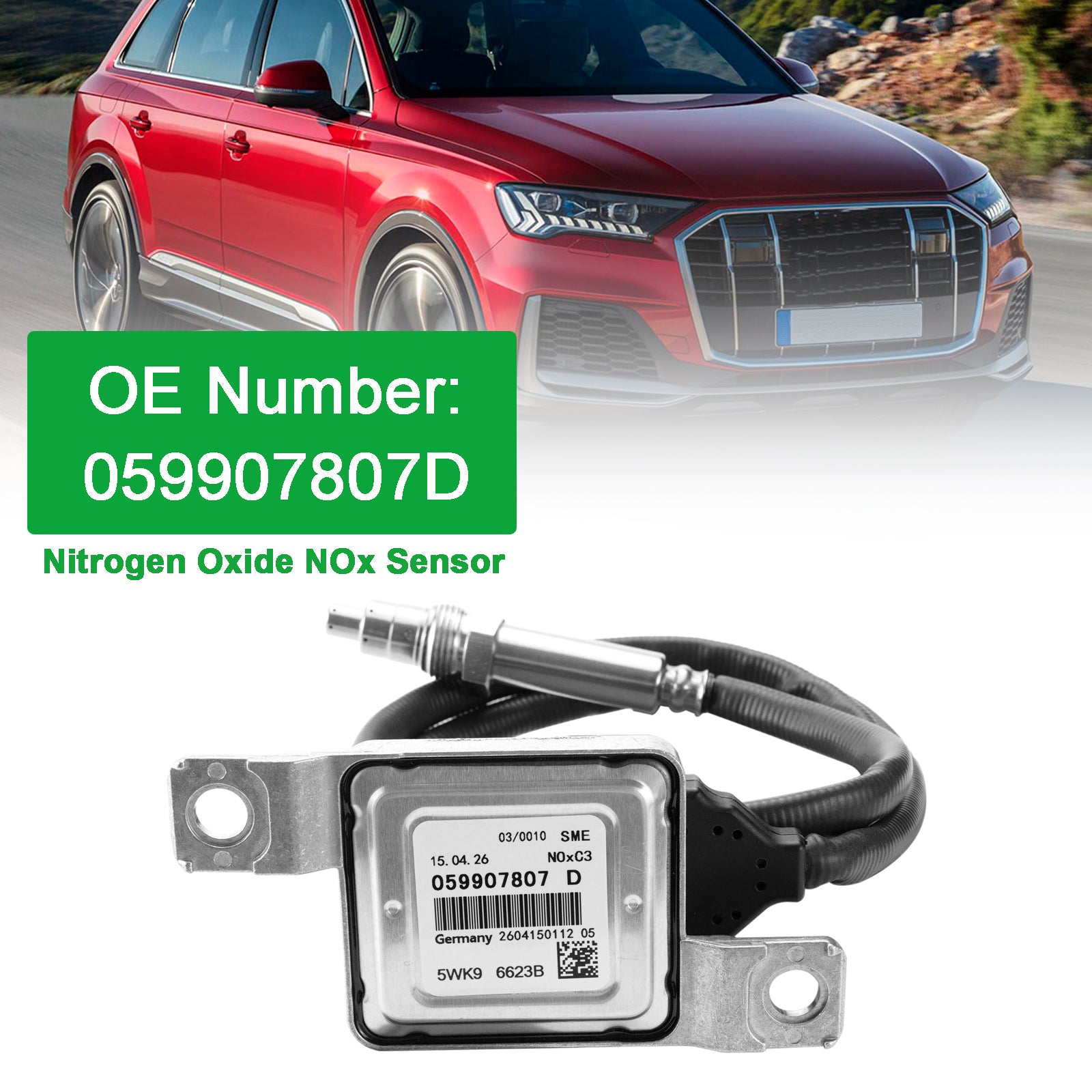 Capteur D'Oxydes D'Azote Nox 059907807D Pour Audi Q7