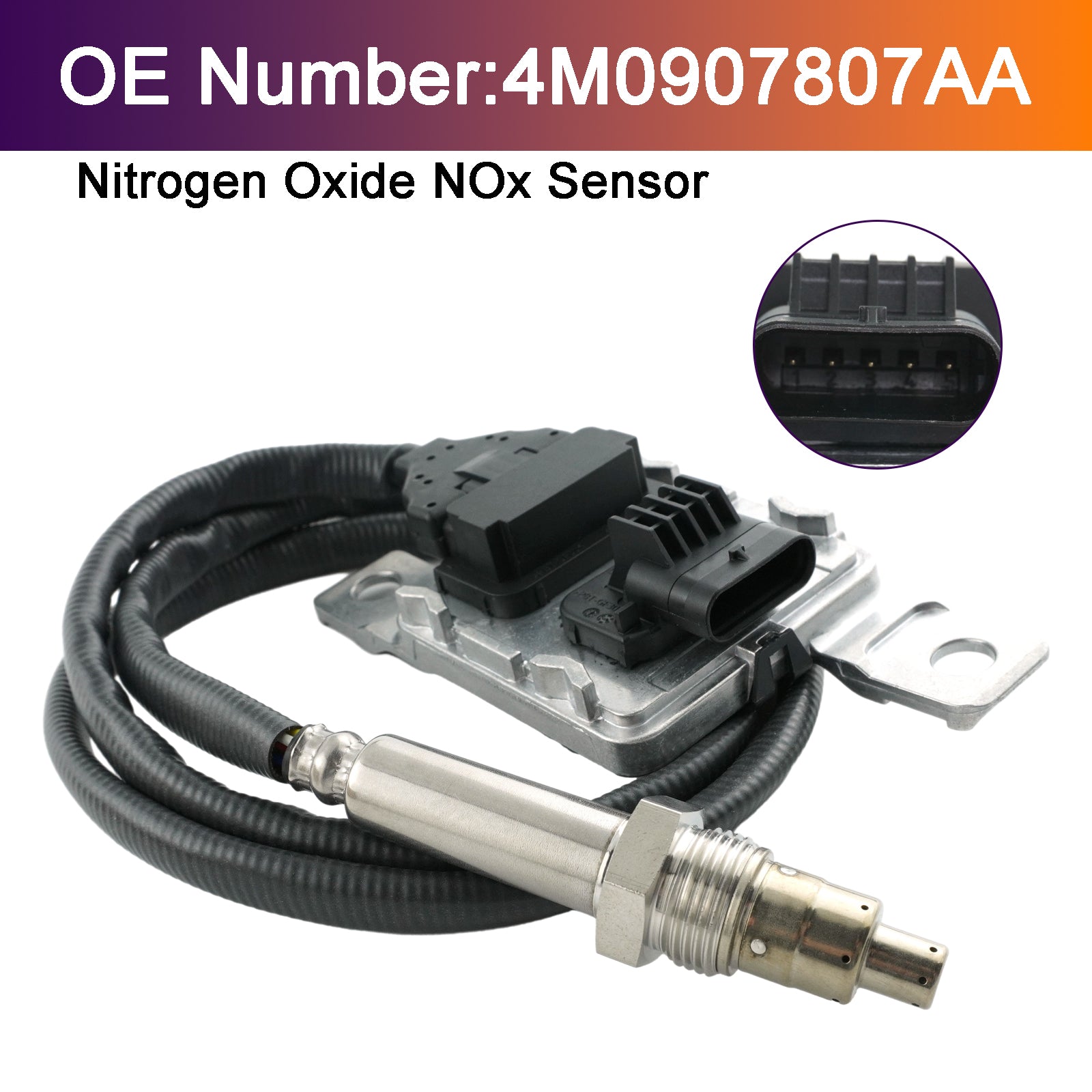 Capteur d'oxydes d'azote NOx 4M0907807AA Pour Audi Q7 VW Touareg 3.0 TDI 2015-2021