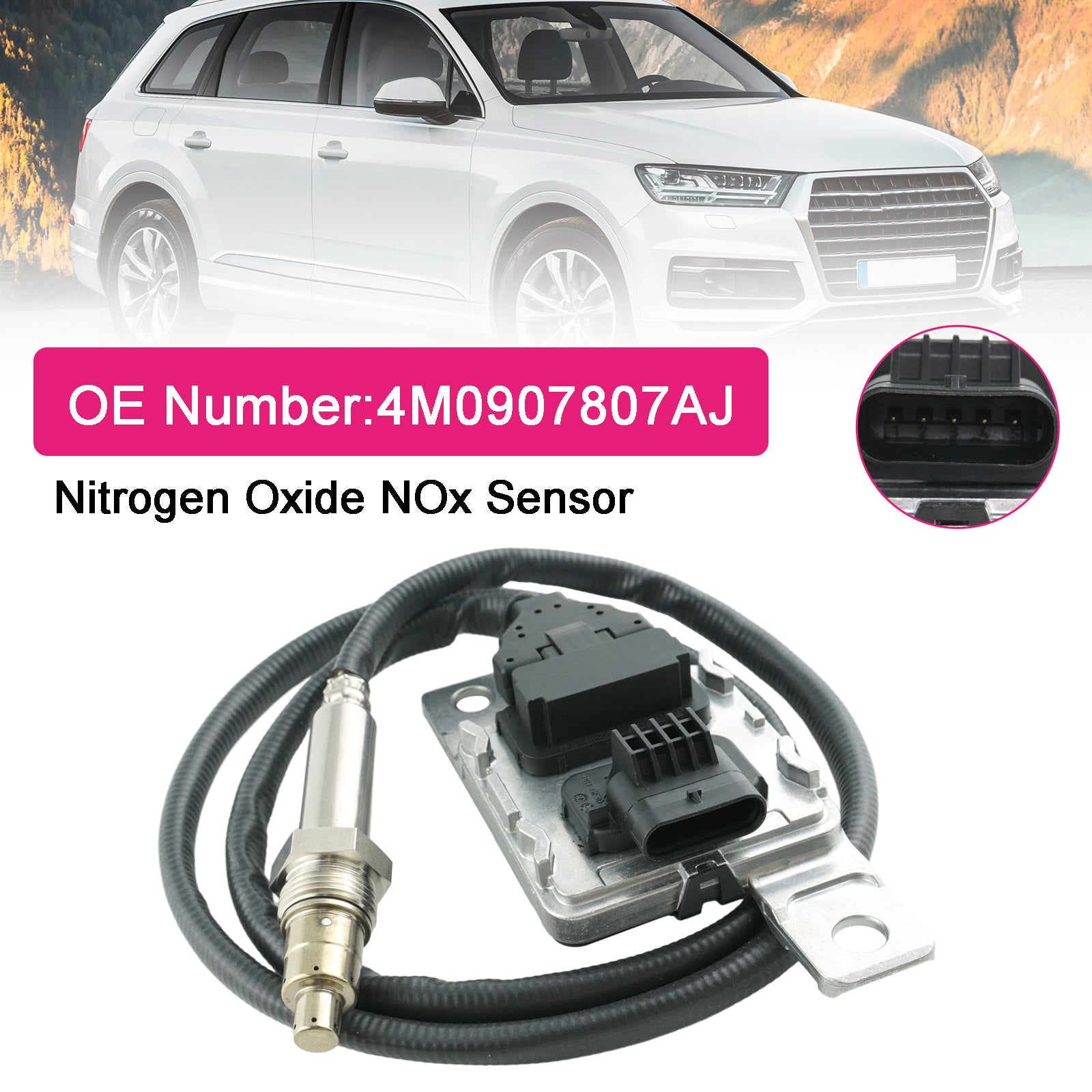 Capteur D'Oxydes D'Azote Nox 4M0907807AJ Pour Audi Q7 Q8 VW Touareg