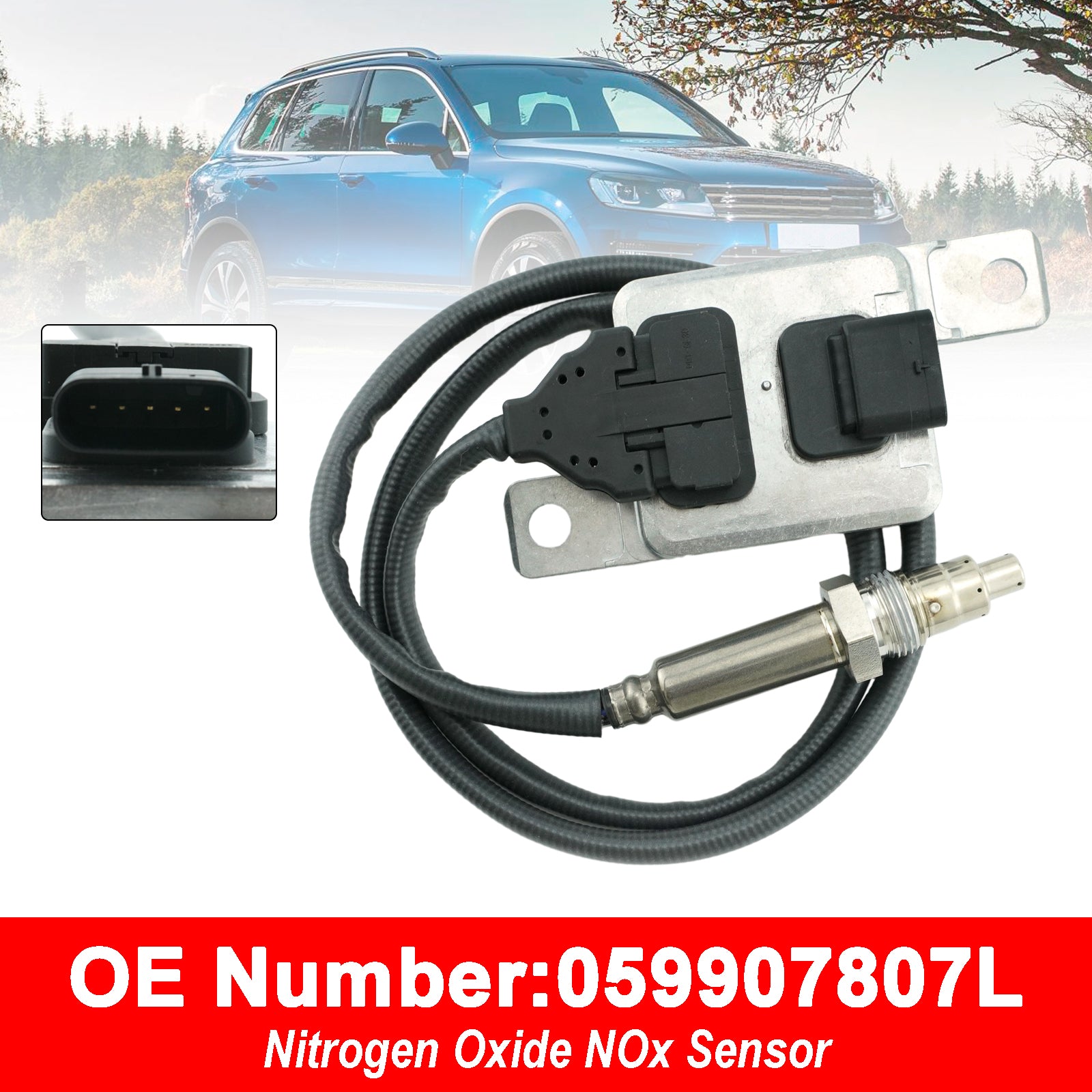 Capteur D'Oxydes D'Azote Nox 059907807L Pour VW Touareg 2010-2018 3.0 TDI
