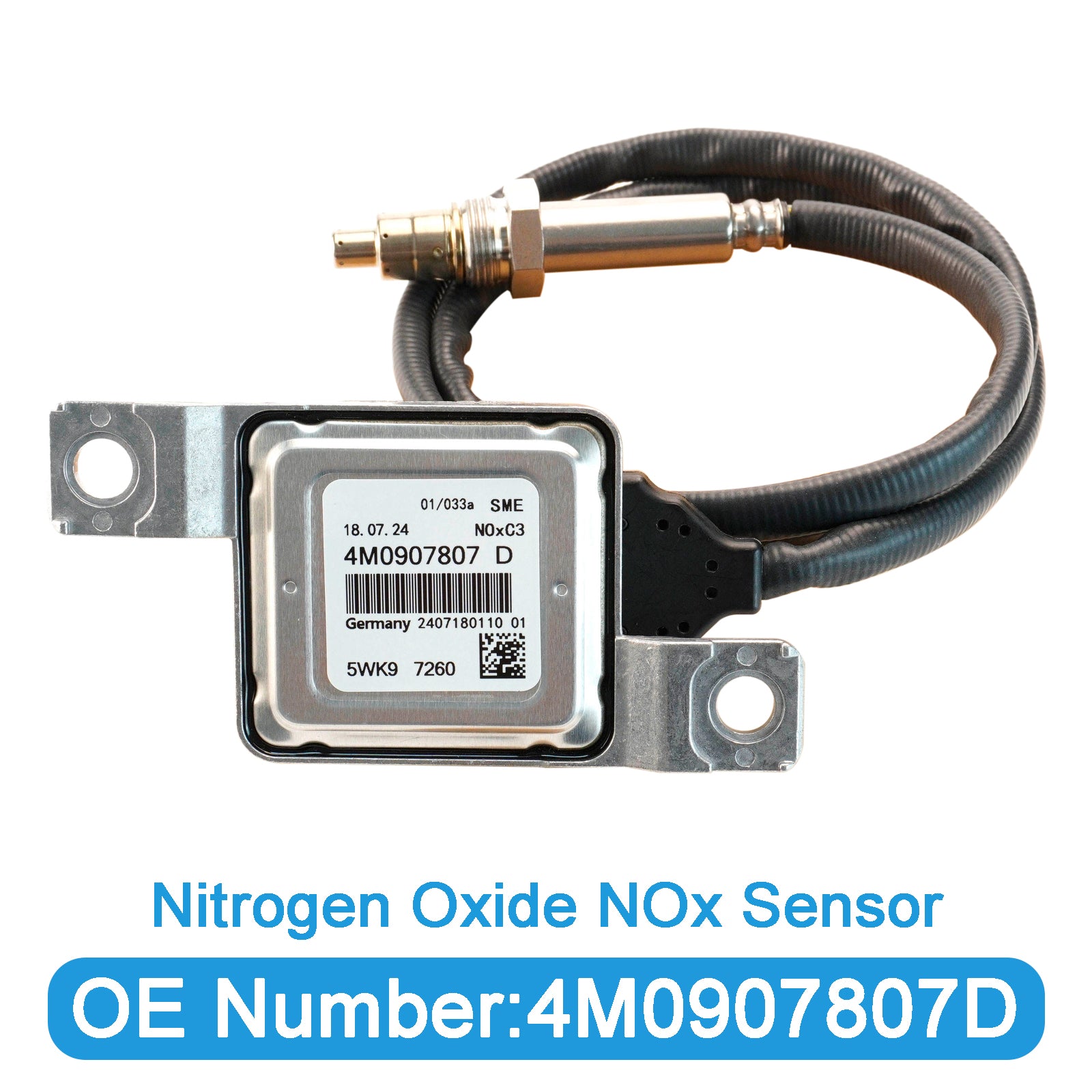 Capteur D'Oxydes D'Azote Nox 4M0907807D Pour Audi Q7 VW Touareg 3.0L 2015-2021