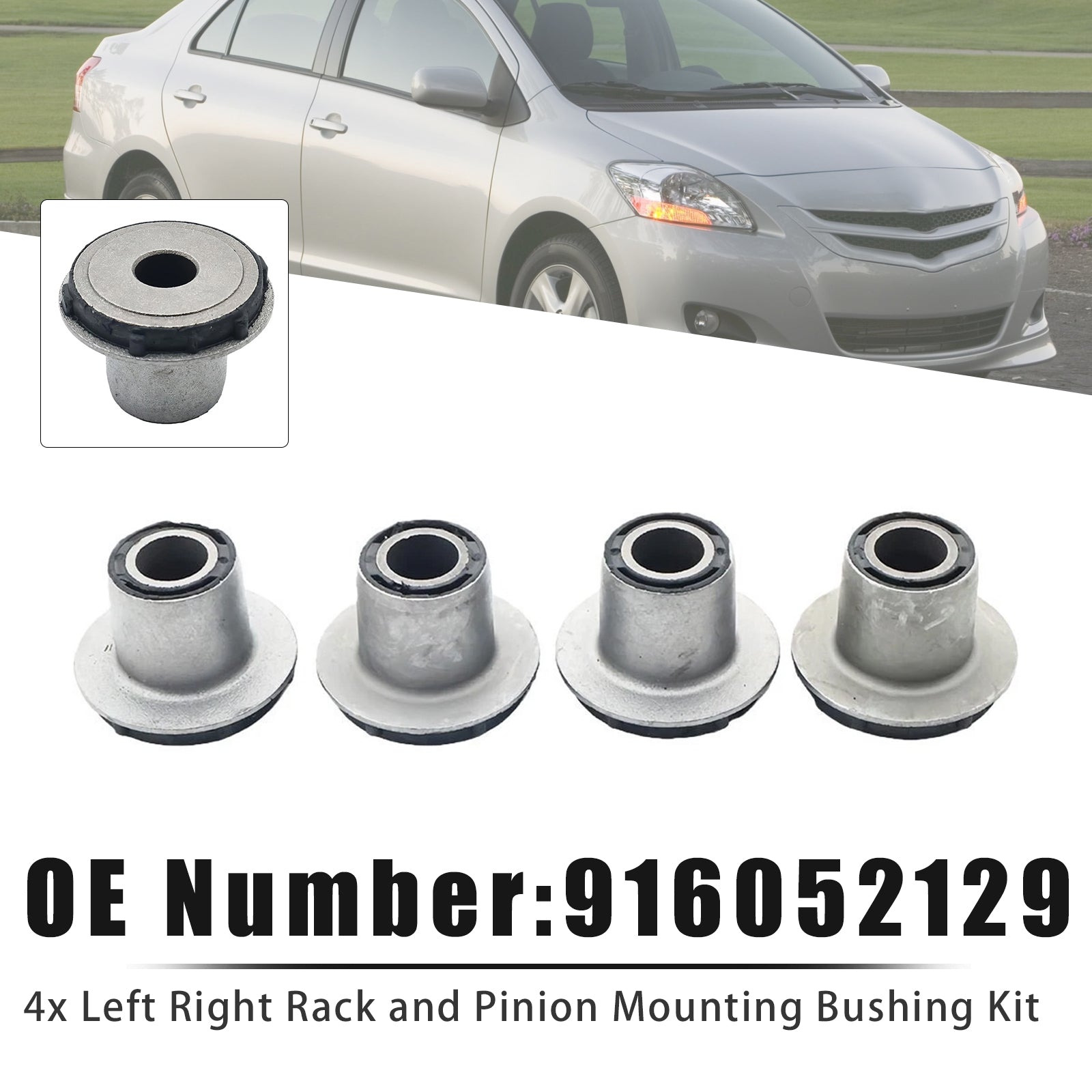 4X Kit De Douille De Montage Crémaillère Pour Toyota Sienna 2004-2011