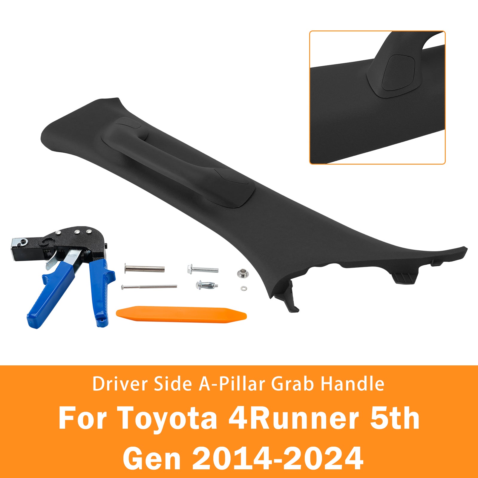 Poignée Saisie Pilier-A Côté Conducteur Noir Pour Toyota 4Runner 5Th Gen 14-24