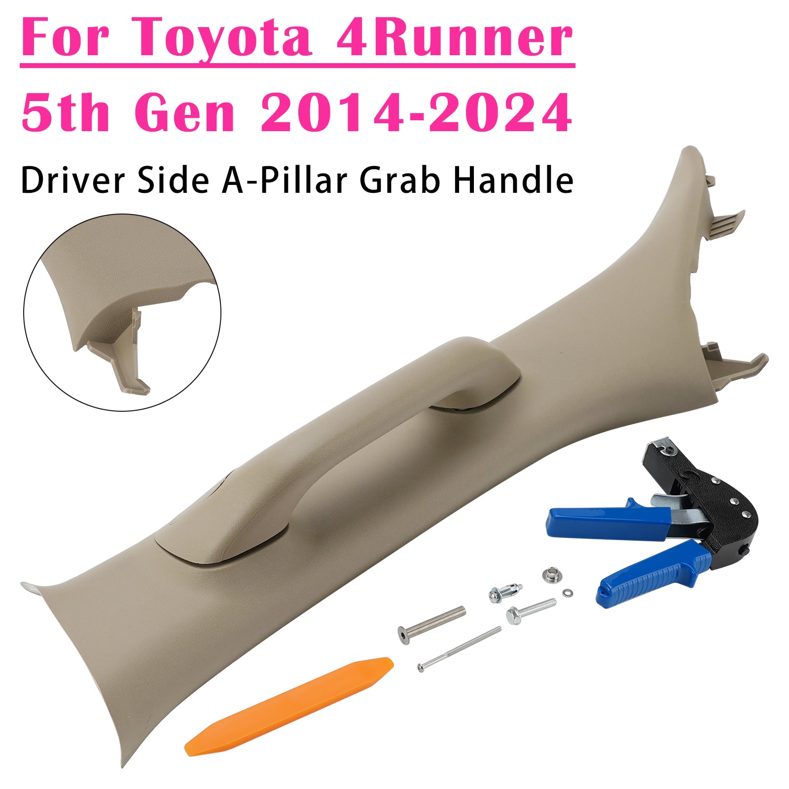 Poignée De Saisie Pilier-A Côté Conducteur Pour Toyota 4Runner 5Th Gen 2014-2024
