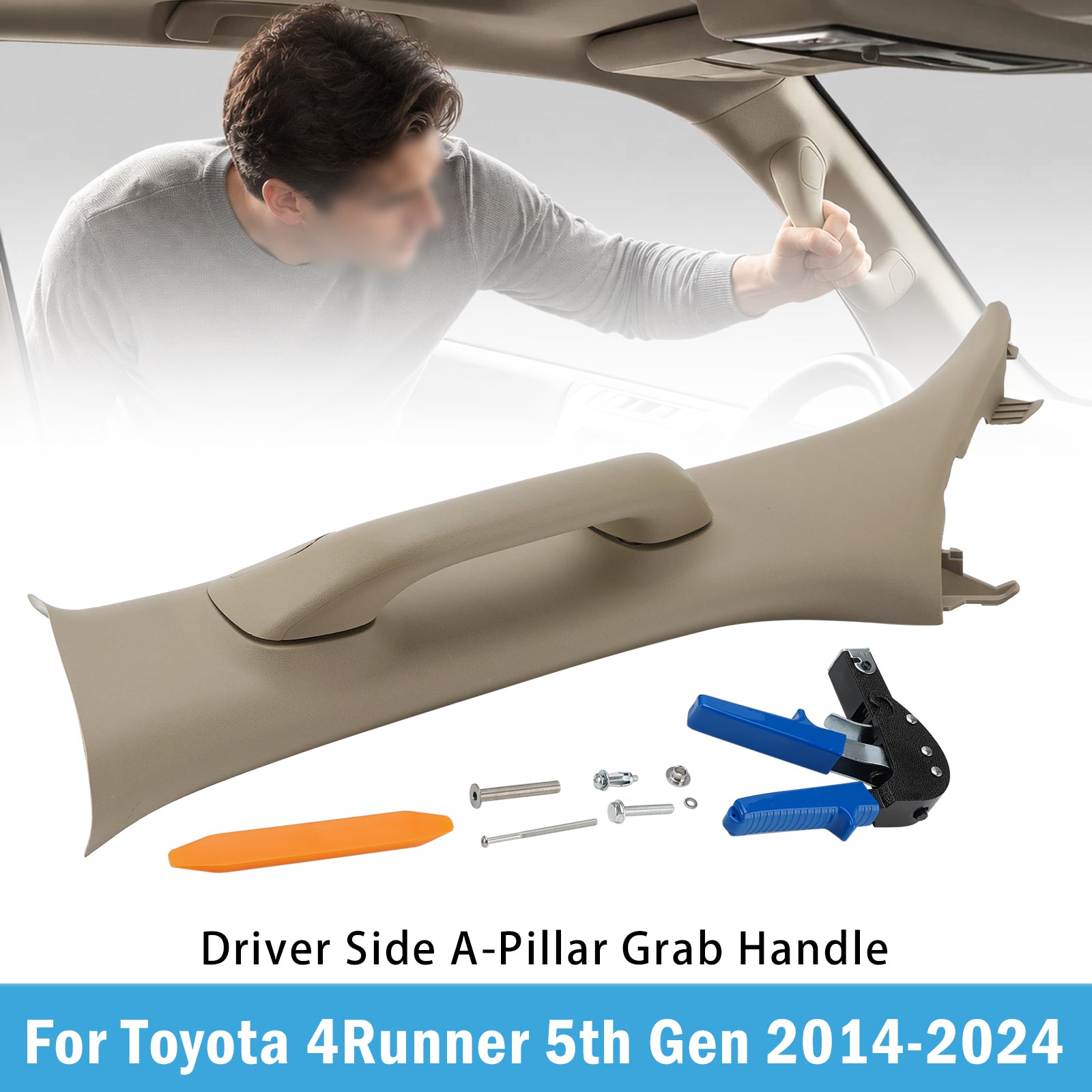 Poignée De Saisie Pilier-A Côté Conducteur Pour Toyota 4Runner 5Th Gen 2014-2024