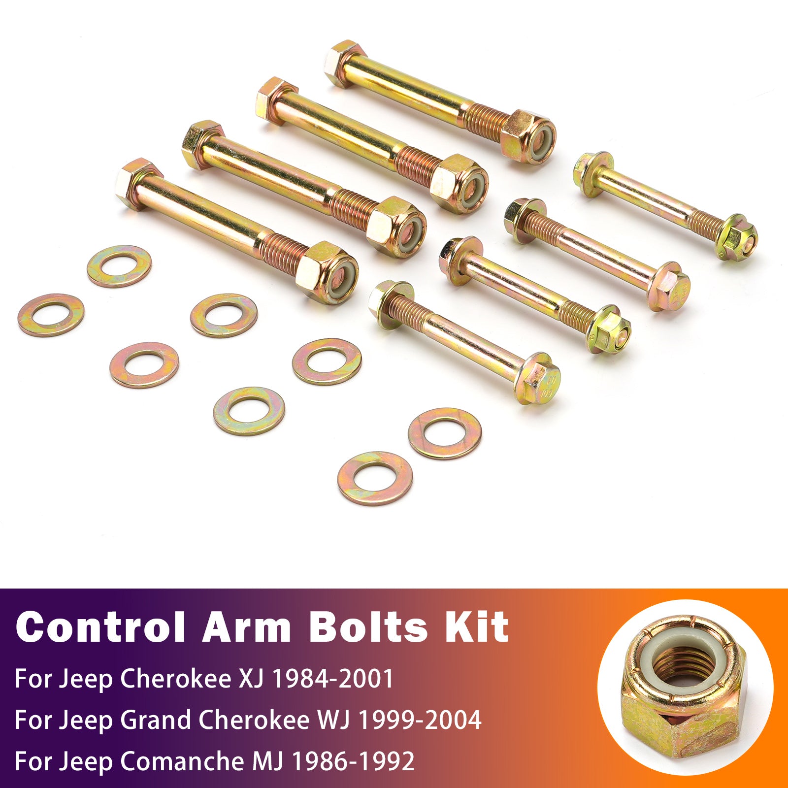 Boulons De Bras De Suspension Avant Pour Jeep Cherokee XJ 84-01 WJ 99-04